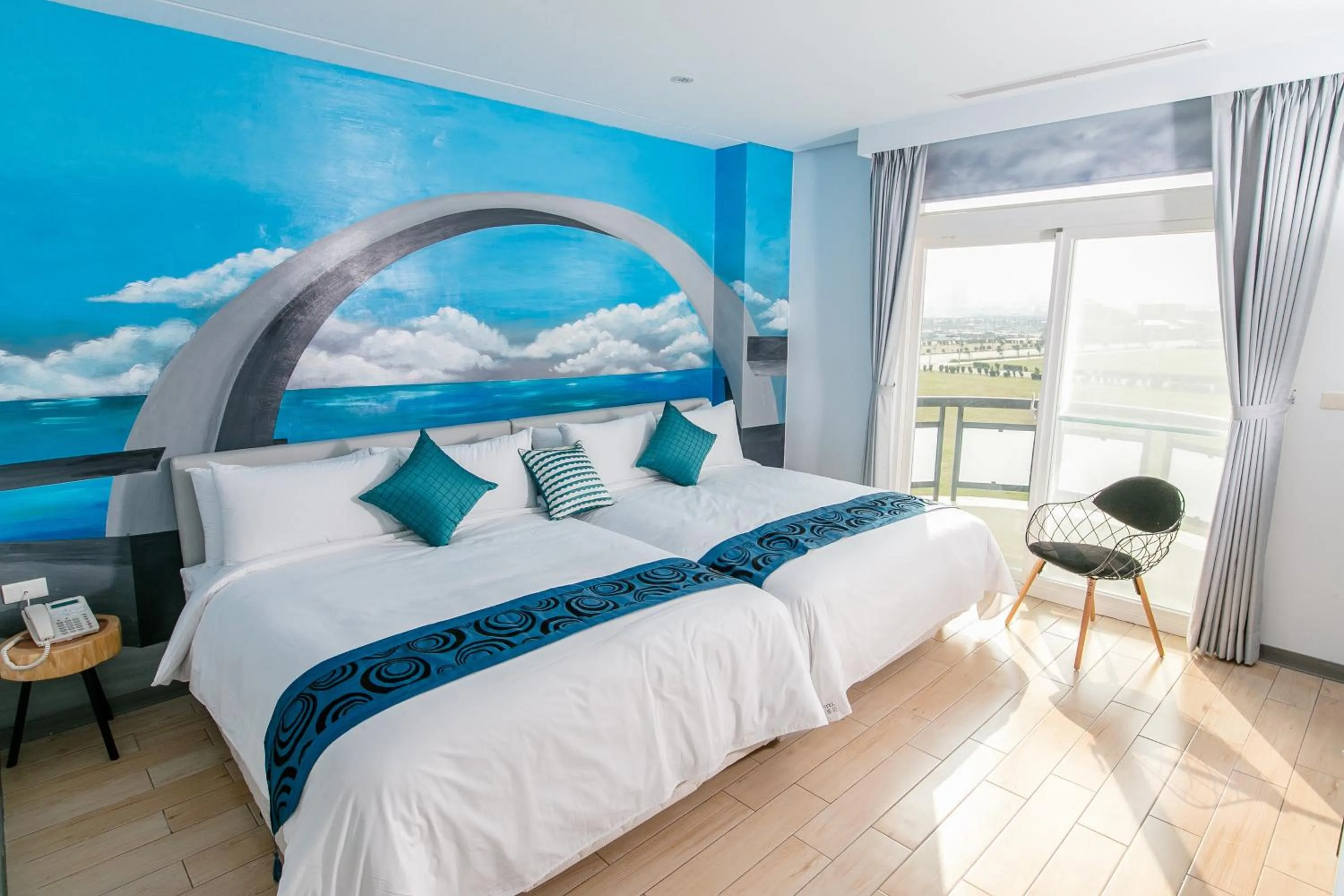 Bed in Jin Pin Hotel