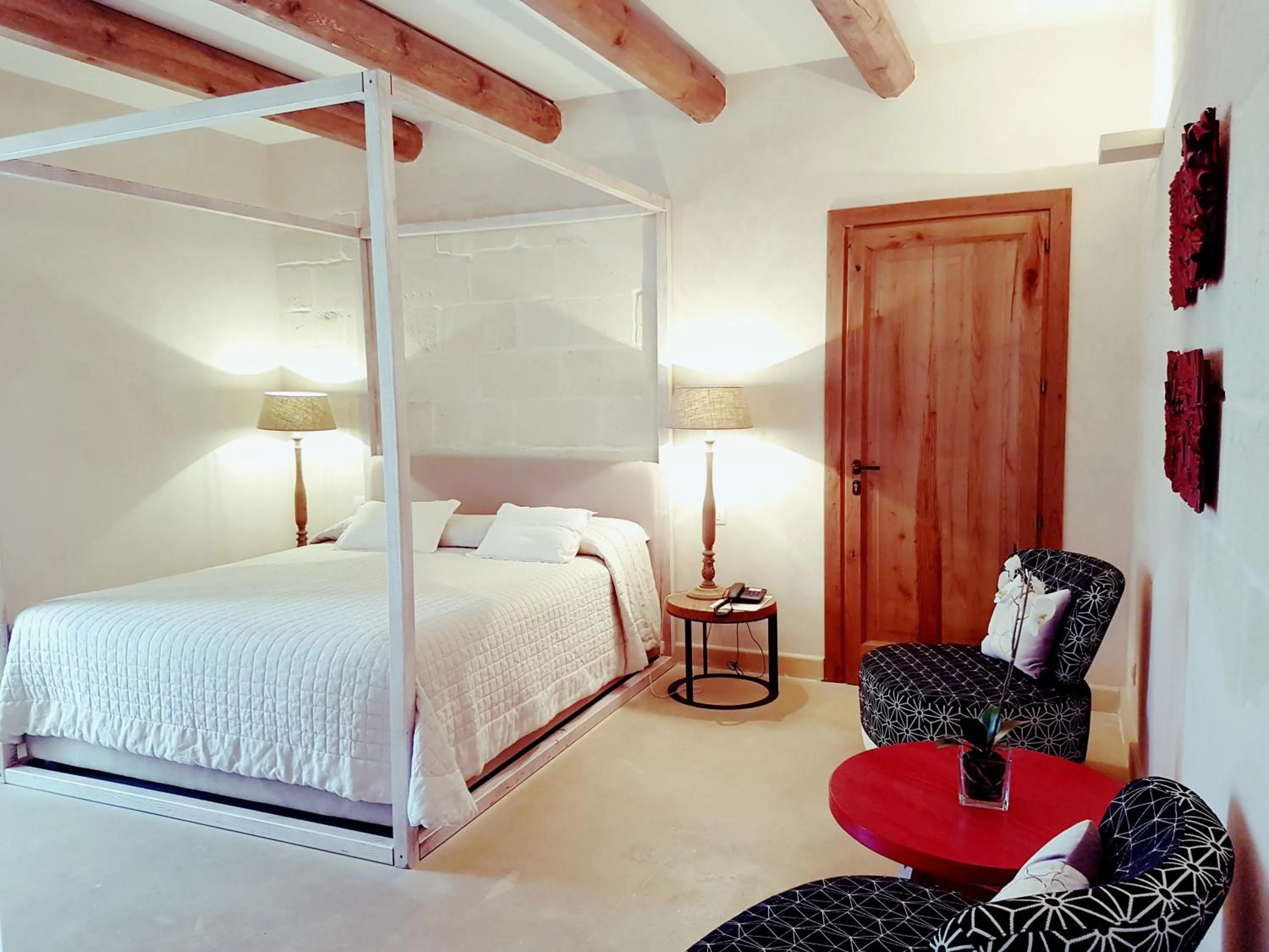 Bedroom, Bed in Le Scuderie - Castello Monaci