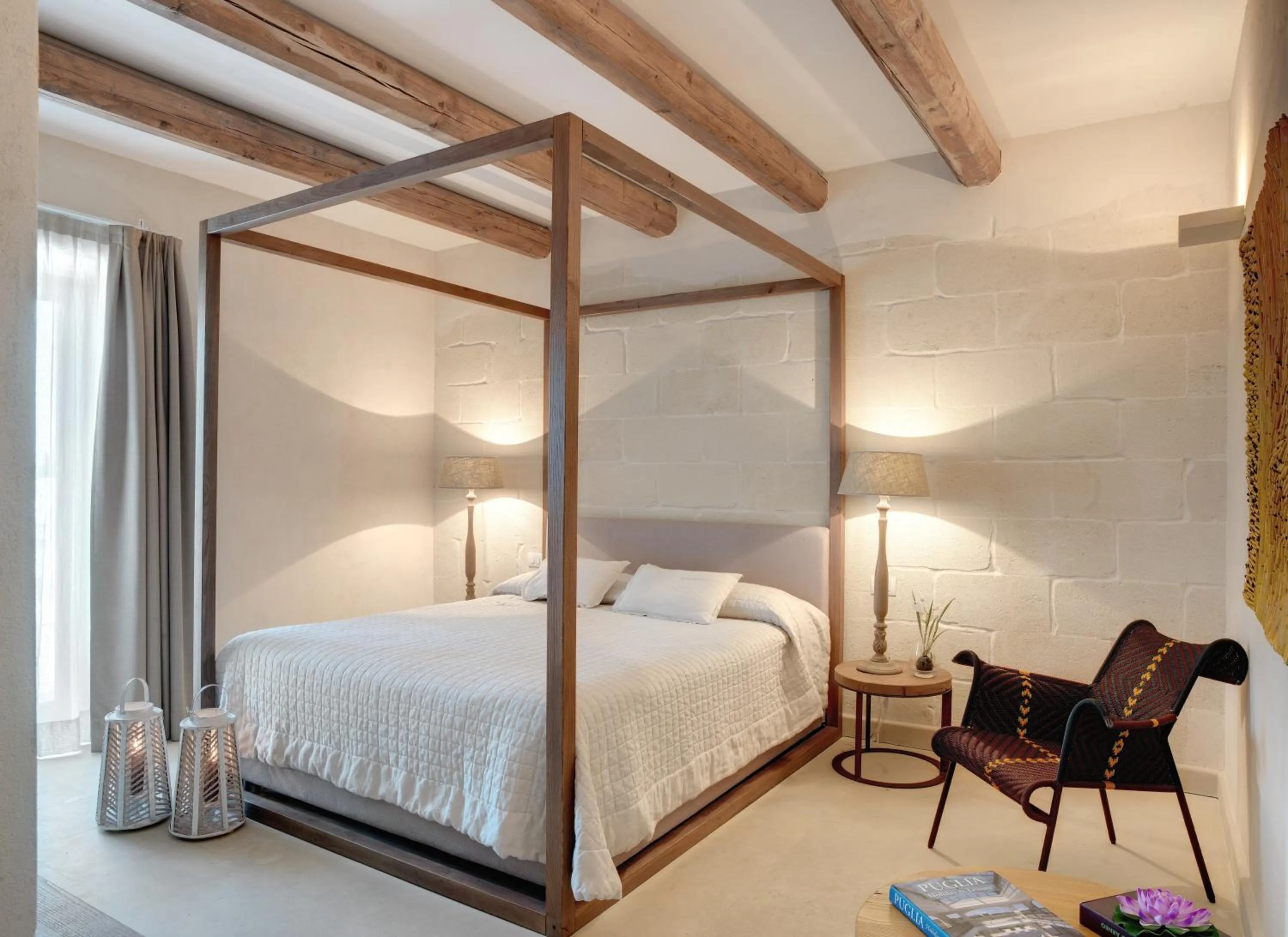 Bedroom, Bed in Le Scuderie - Castello Monaci