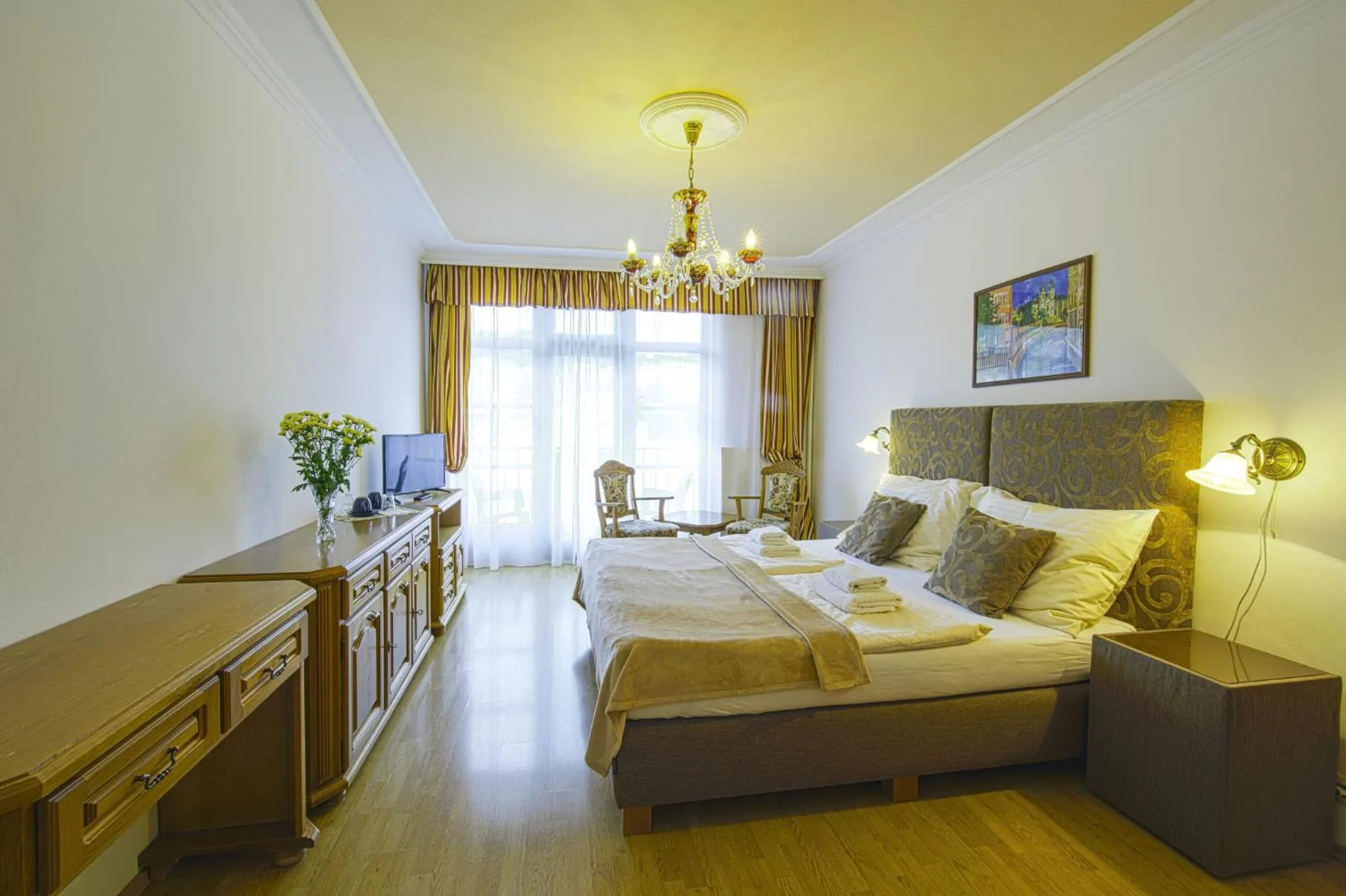 Photo of the whole room, Bed in LD Morava