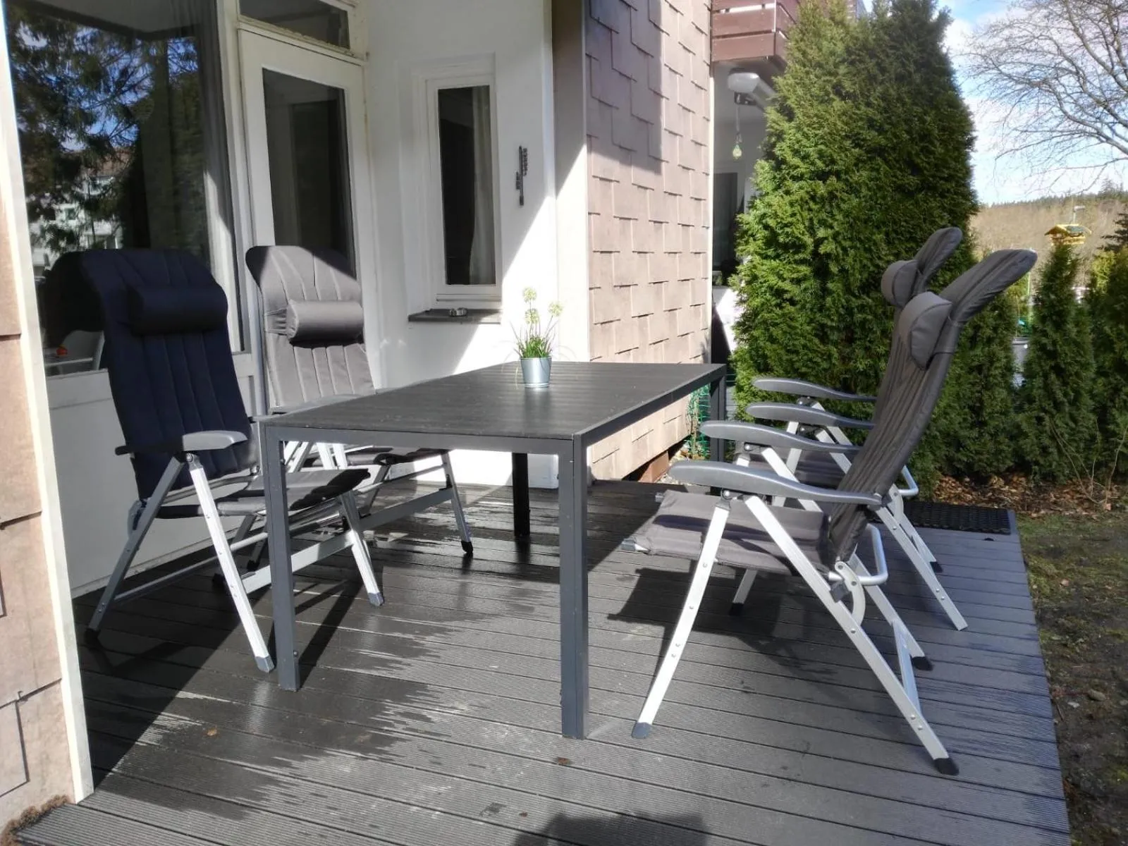Balcony/Terrace in Ferienwohnung Schneewittchen