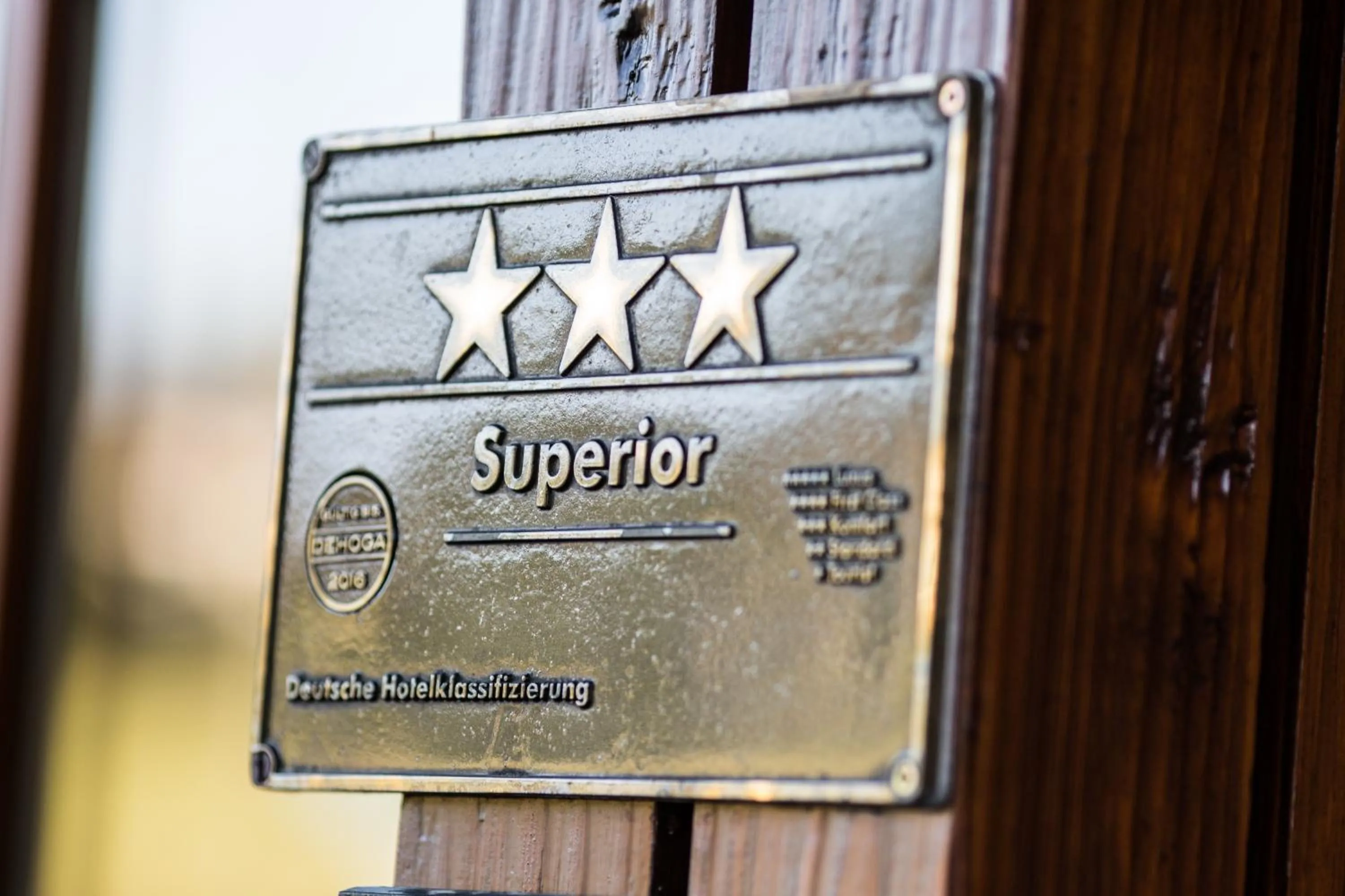 Logo/Certificate/Sign in Hotel Restaurant Vinothek LAMM