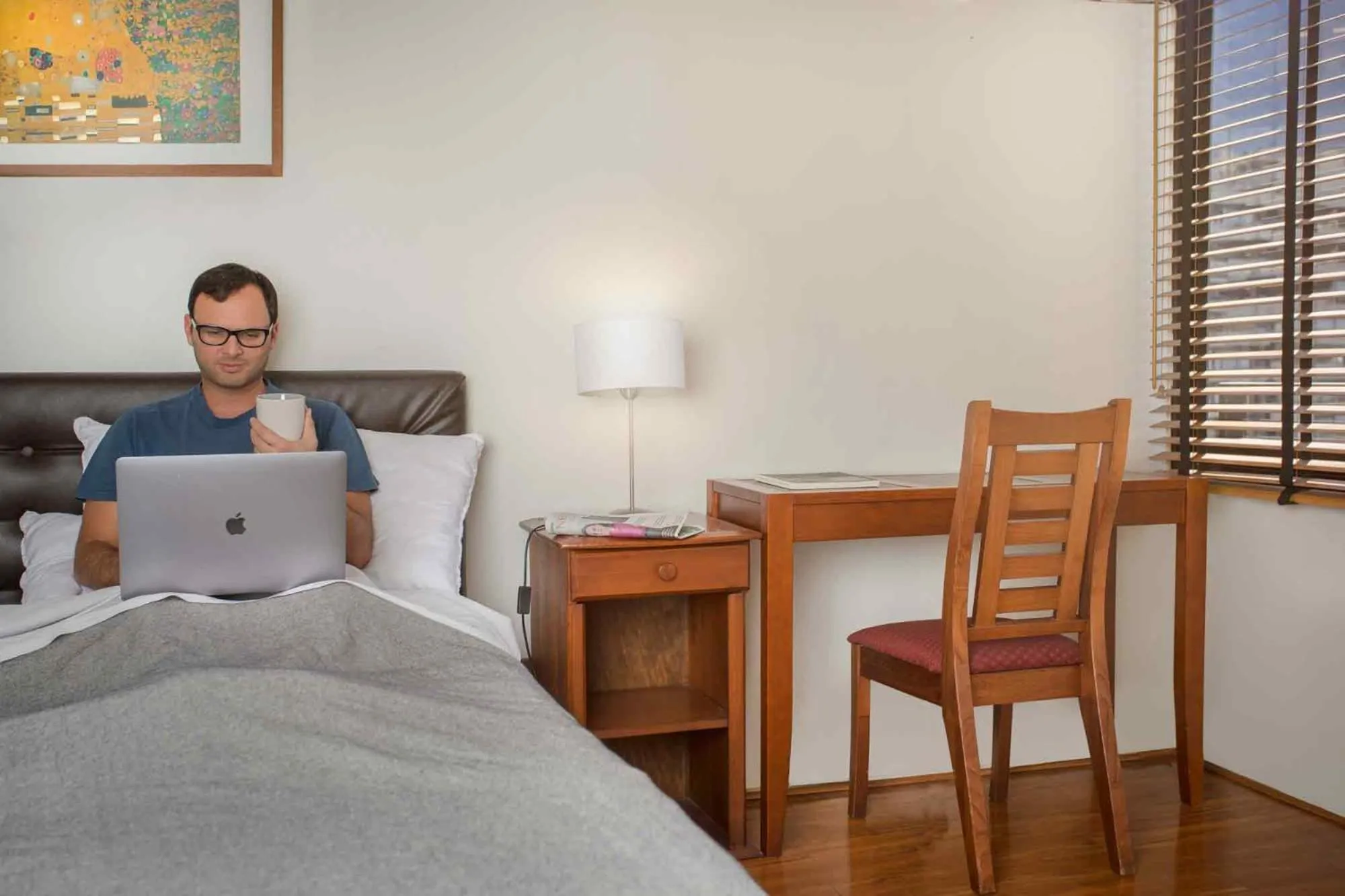 Bed in Santa Magdalena Apartments