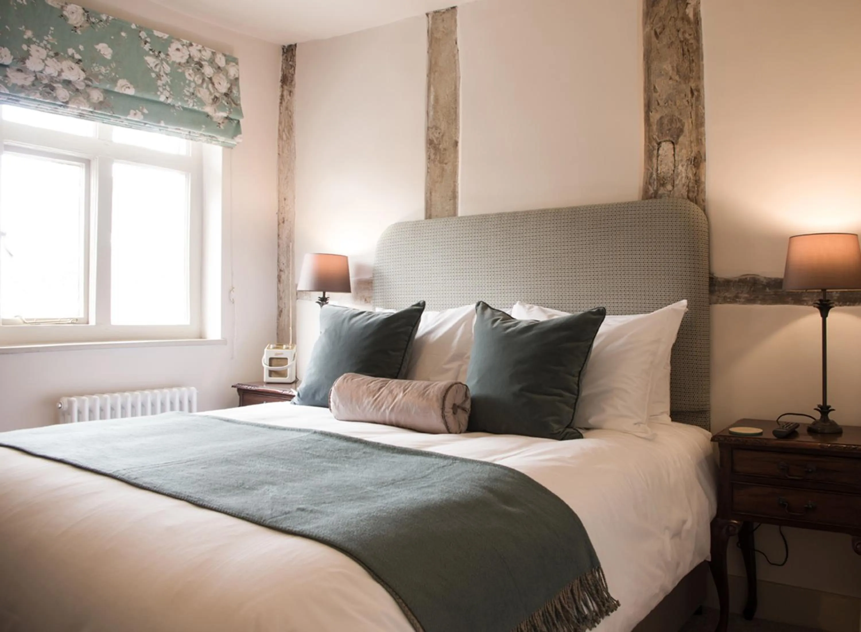 Bed in The Greyhound Inn