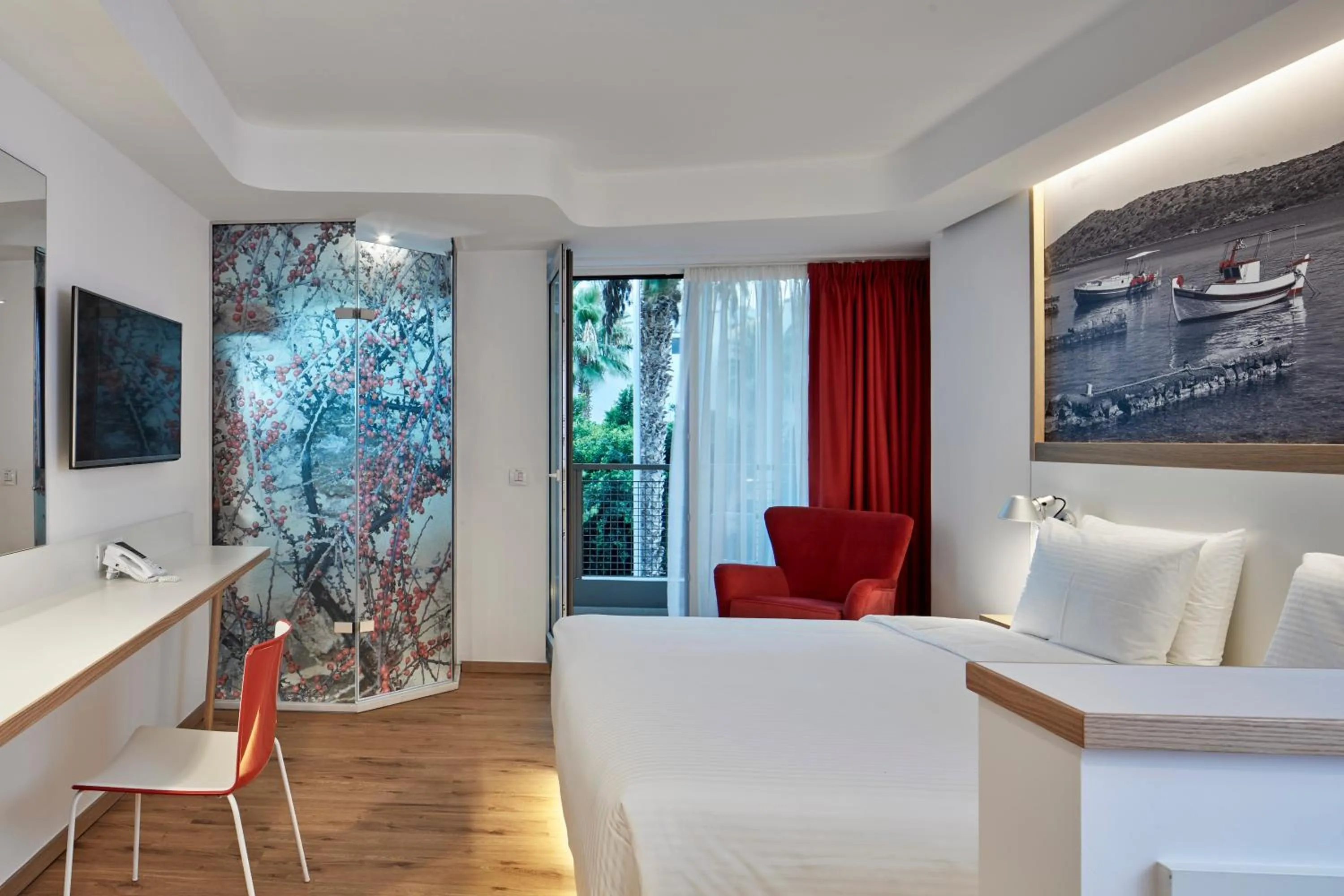 Shower in Olive Green Hotel