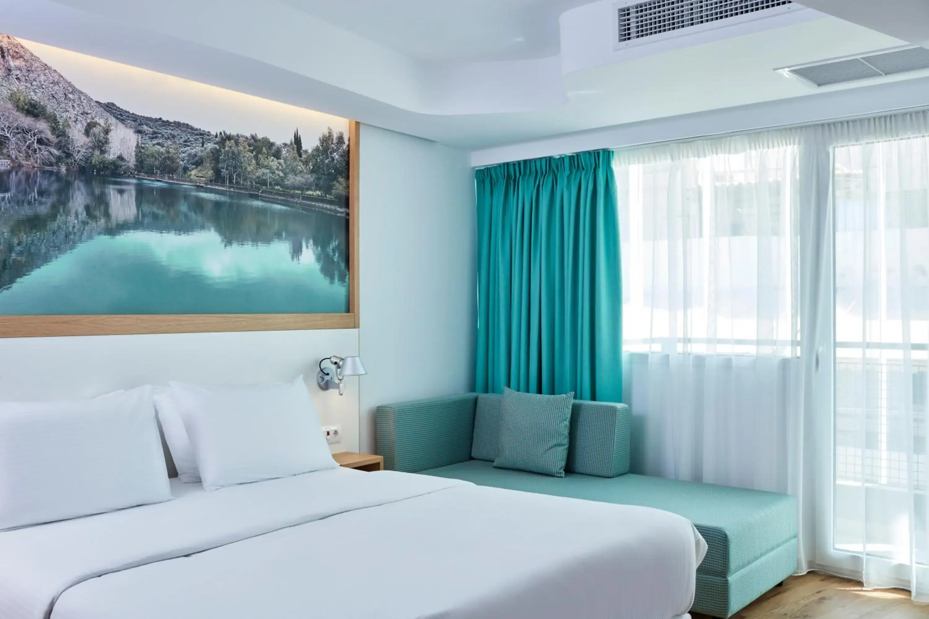 Bed in Olive Green Hotel Bed in Olive Green Hotel