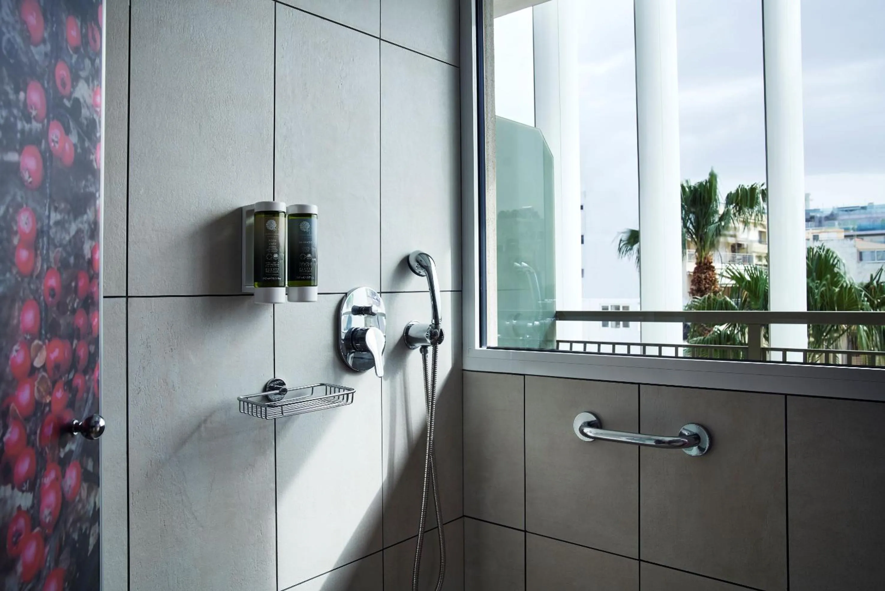 Shower in Olive Green Hotel