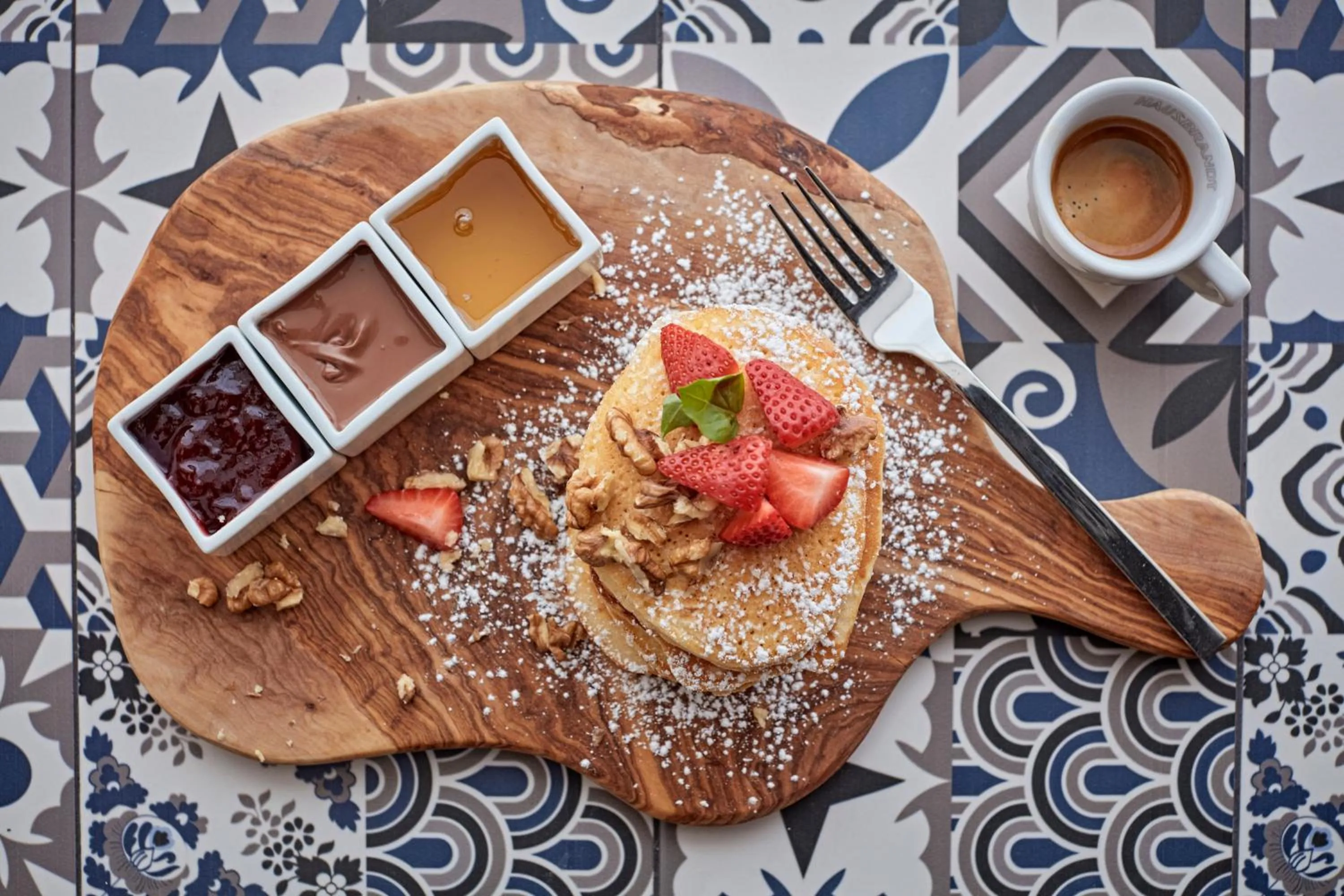 Food close-up in Olive Green Hotel