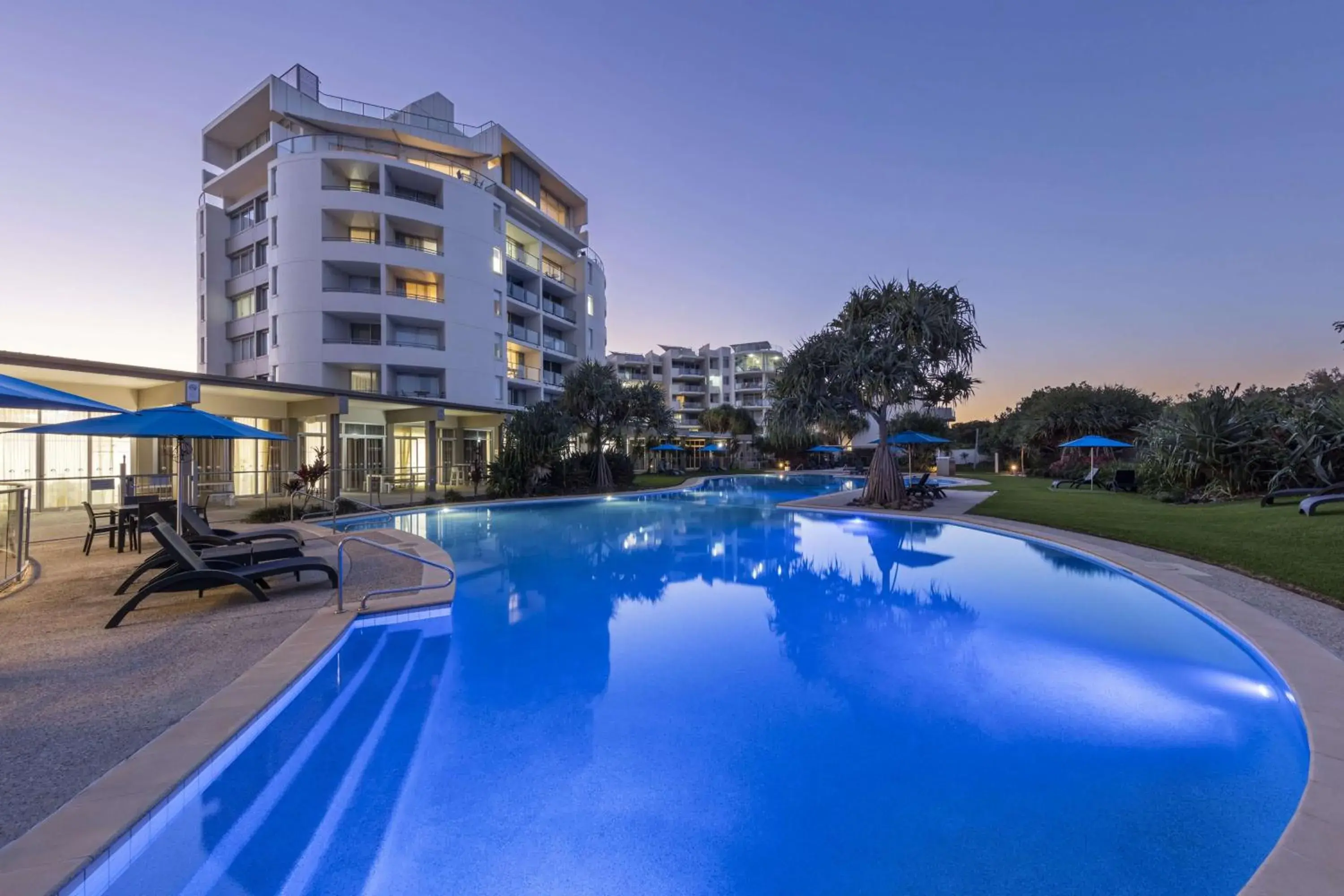 Pool view in Ramada By Wyndham Marcoola Beach Pool view in Ramada By Wyndham Marcoola Beach