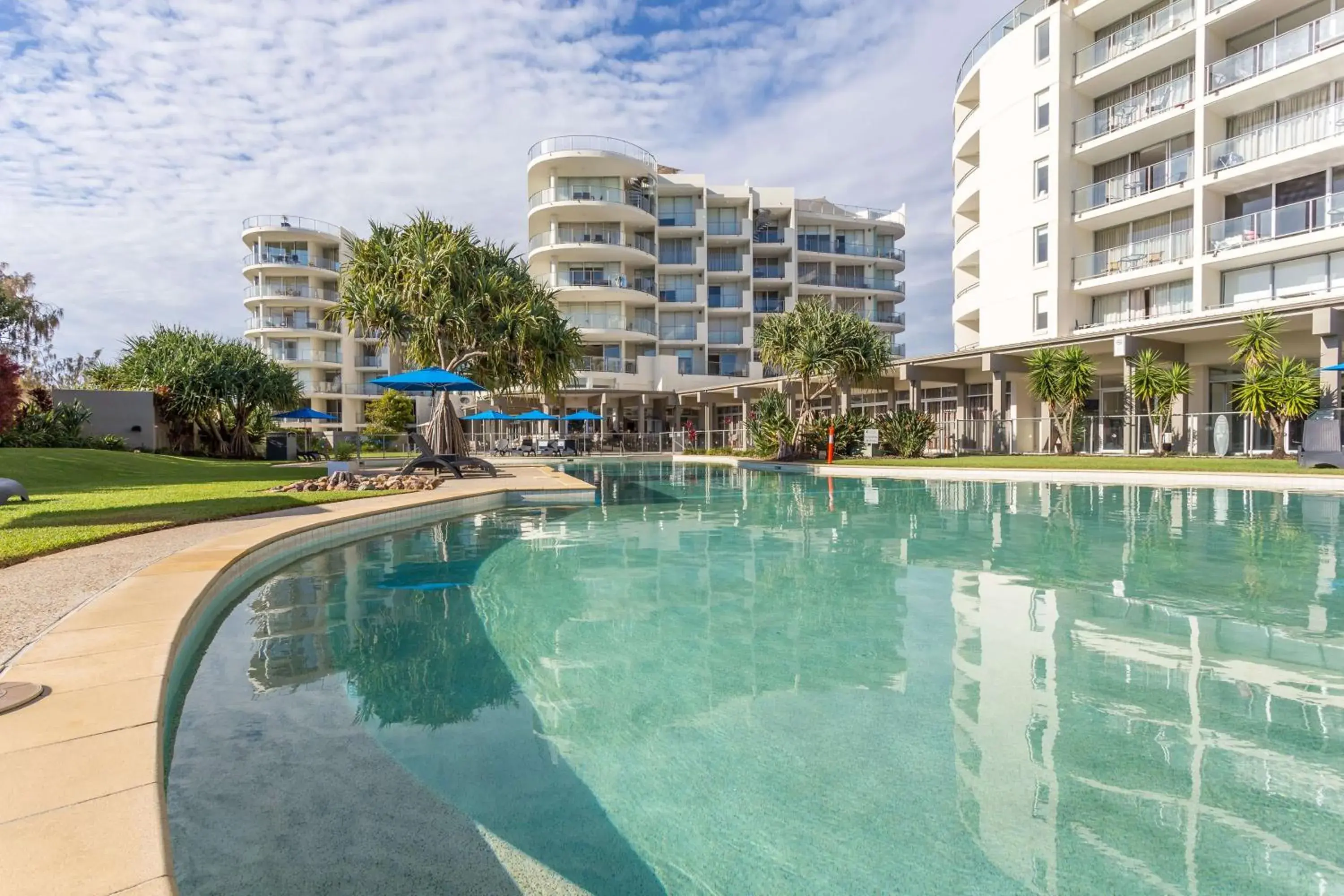 Pool view in Ramada By Wyndham Marcoola Beach Pool view in Ramada By Wyndham Marcoola Beach