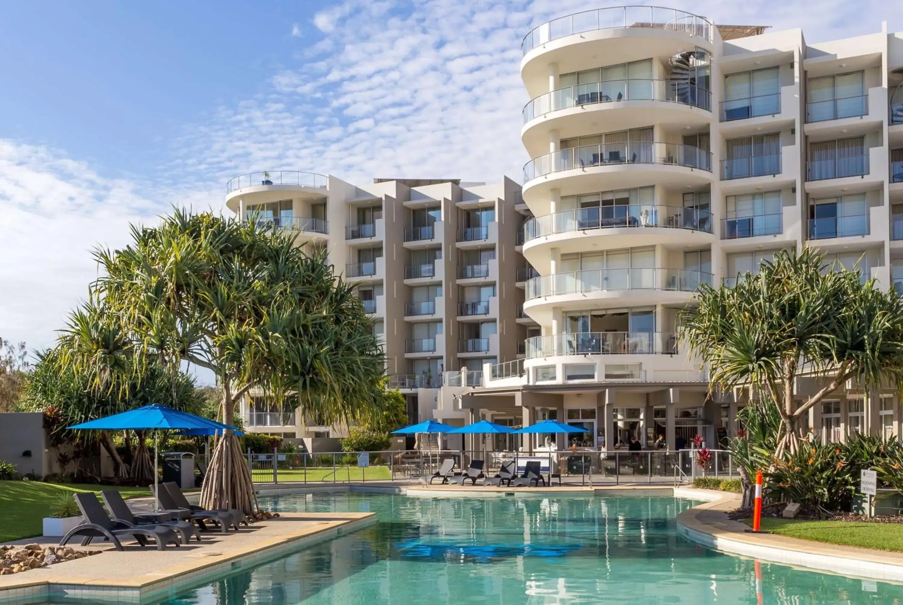 Pool view in Ramada By Wyndham Marcoola Beach Pool view in Ramada By Wyndham Marcoola Beach