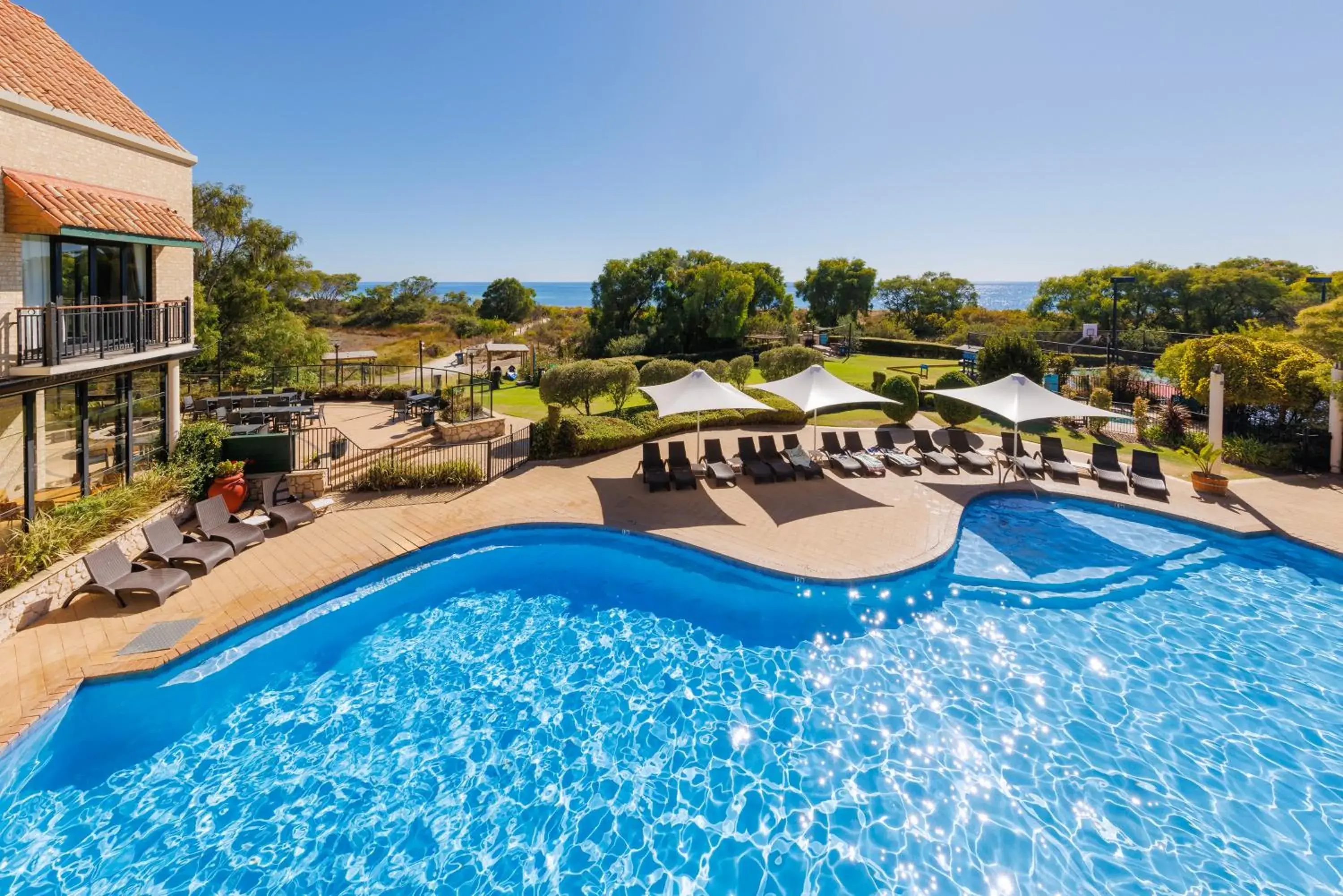 Pool view in Club Wyndham Dunsborough, Trademark Collection by Wyndham Pool view in Club Wyndham Dunsborough, Trademark Collection by Wyndham