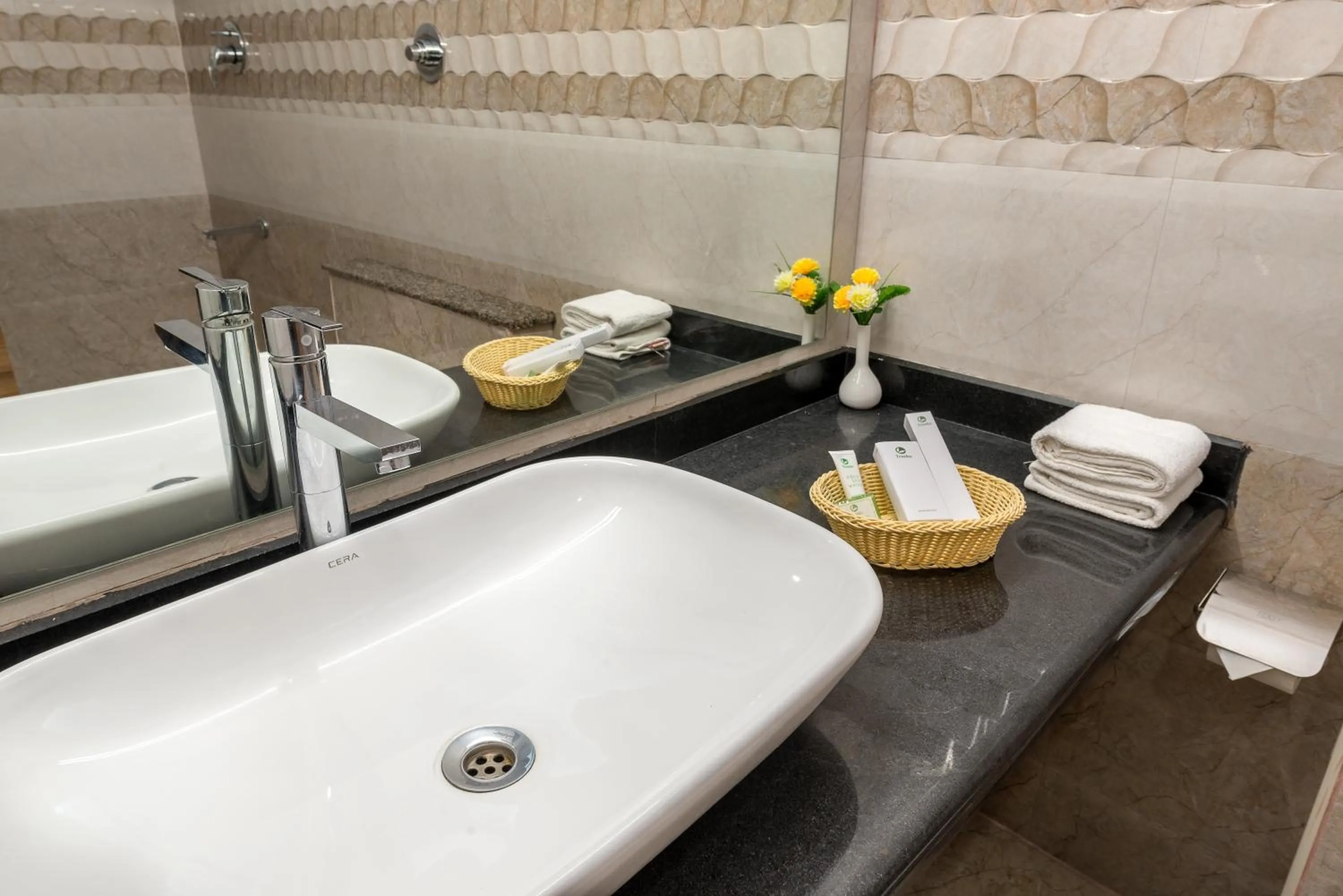 Bathroom in Treebo Raj Premier, Indiranagar