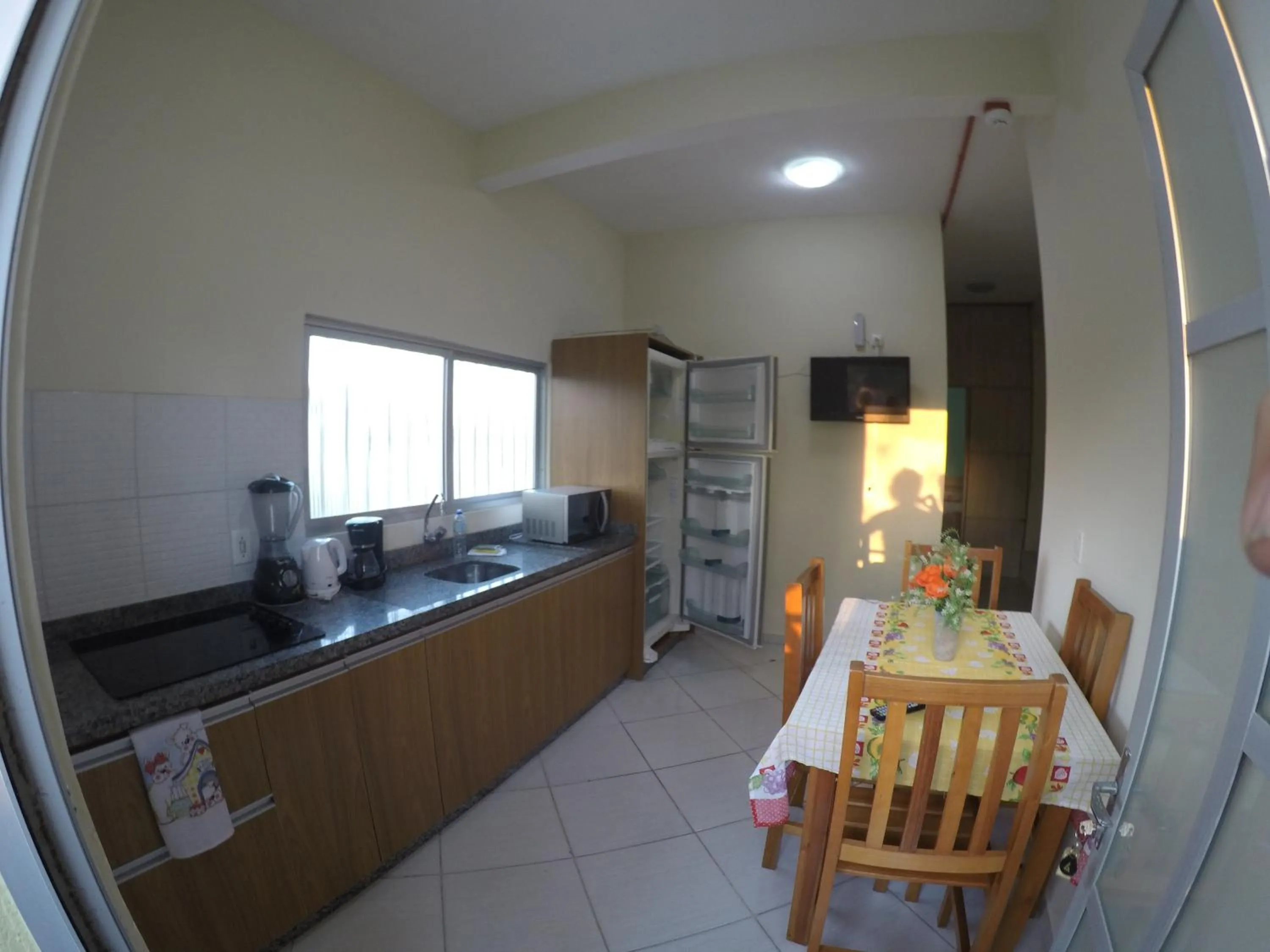 Communal kitchen in Pousada Oliveira