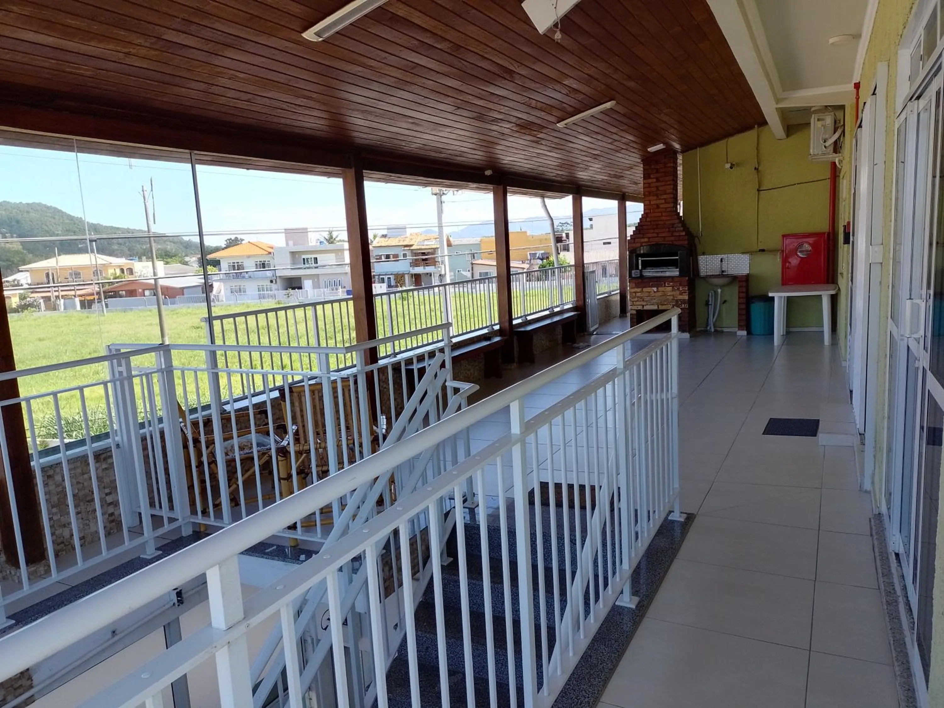 BBQ facilities in Pousada Oliveira