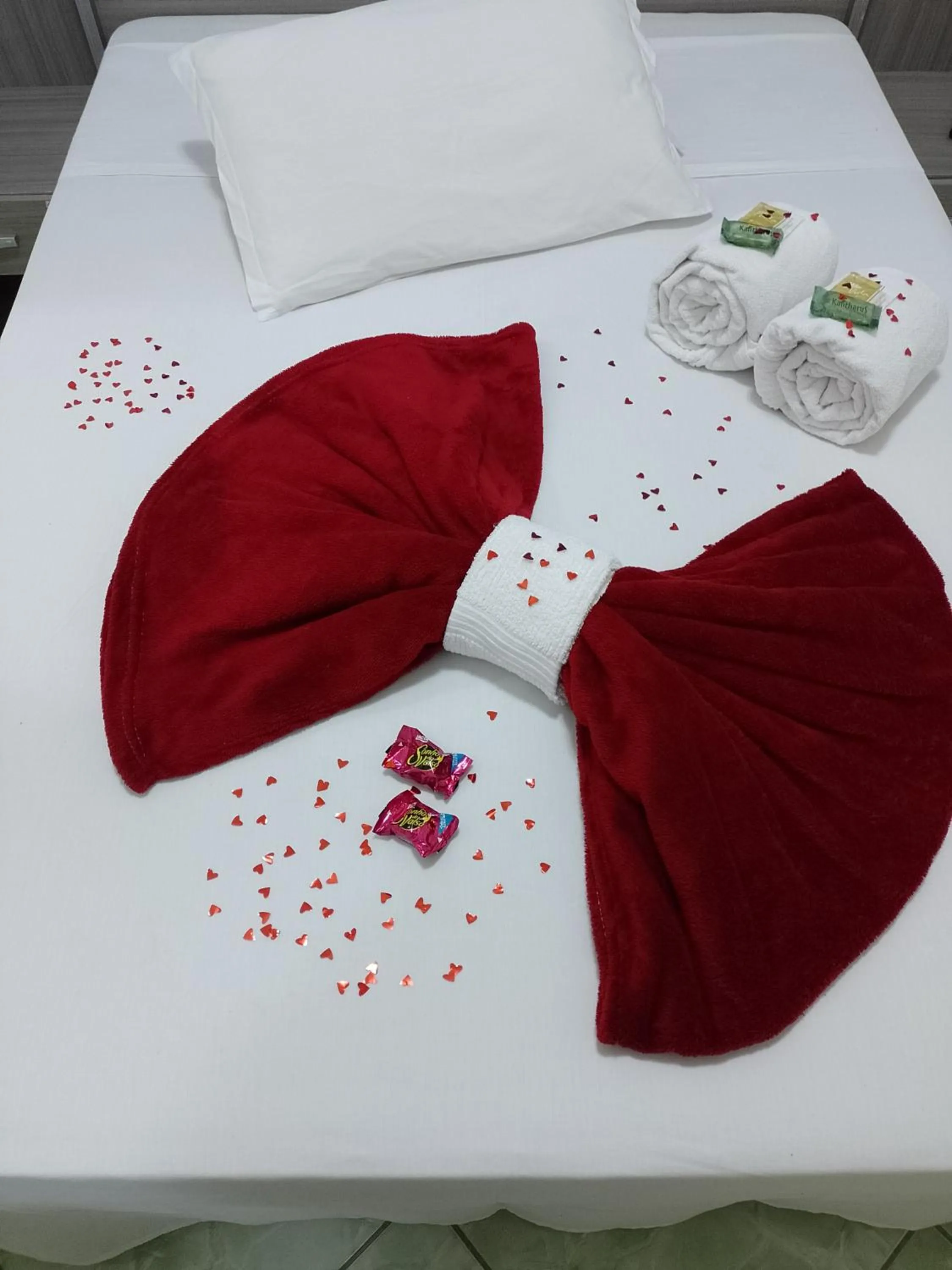 Bed in Pousada Oliveira