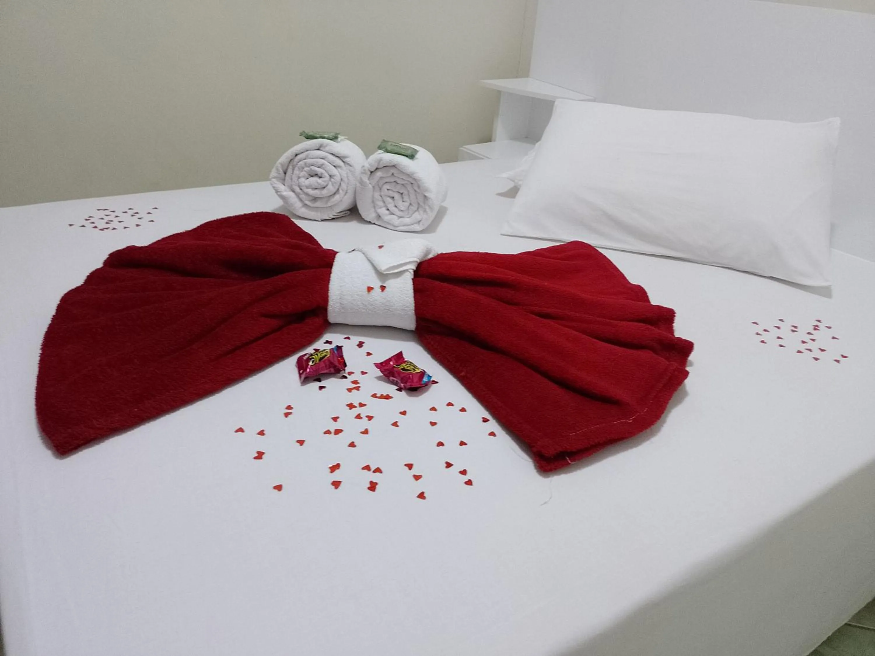 Bed in Pousada Oliveira