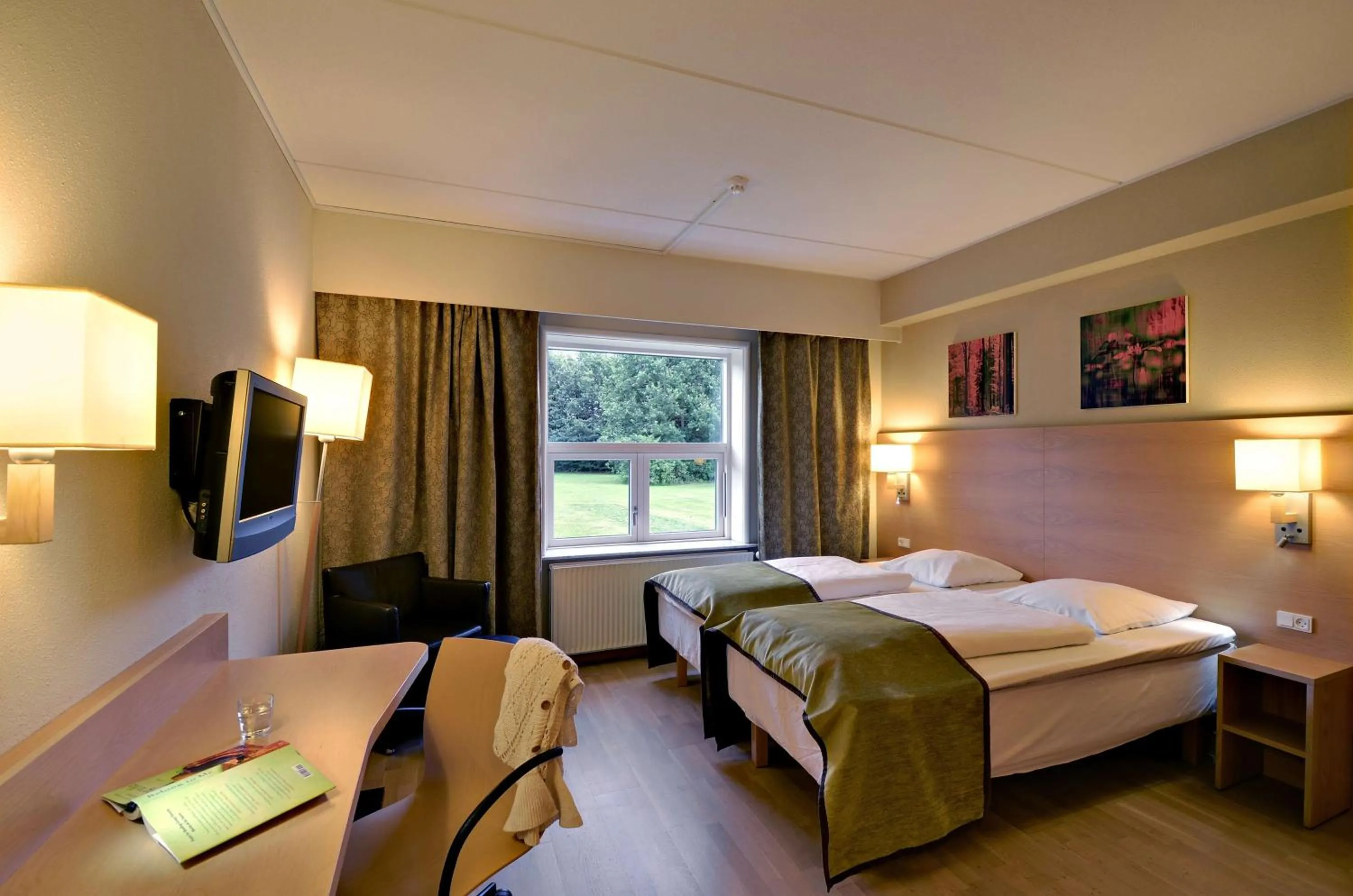 Bedroom, Bed in Scandic Sønderborg