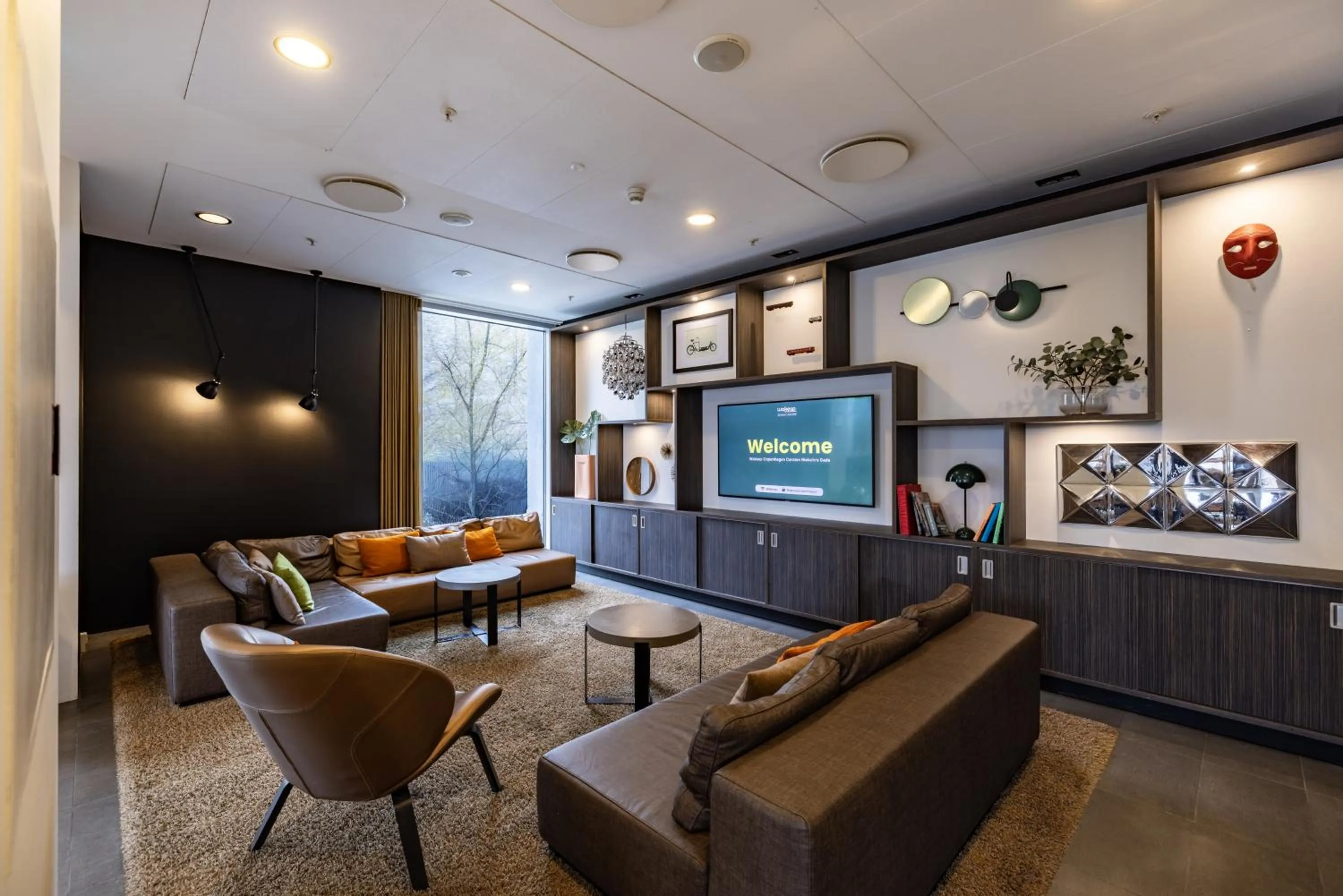 Communal lounge/ TV room in Wakeup Copenhagen - Carsten Niebuhrs Gade