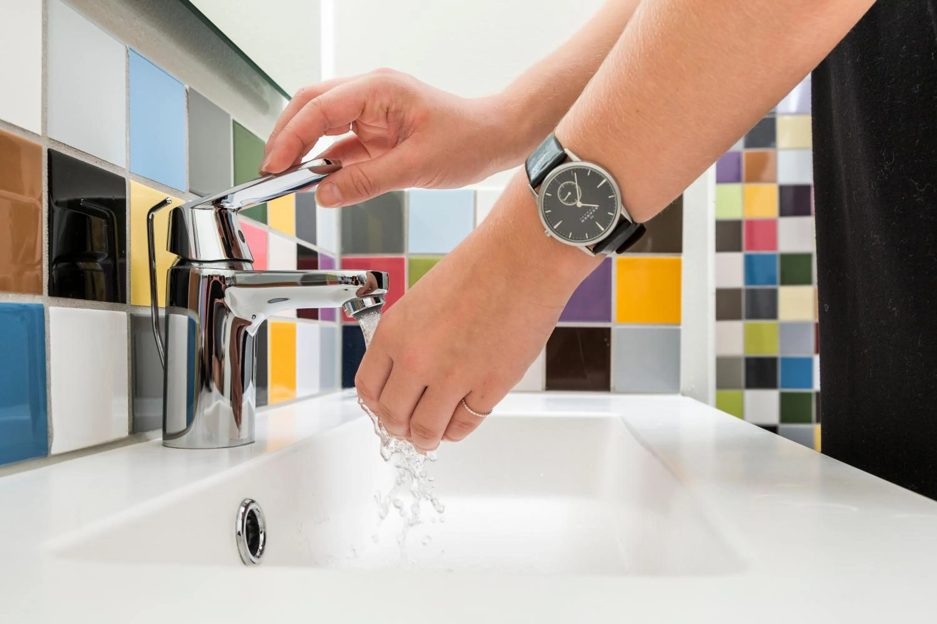 Bathroom in Filskov Kro