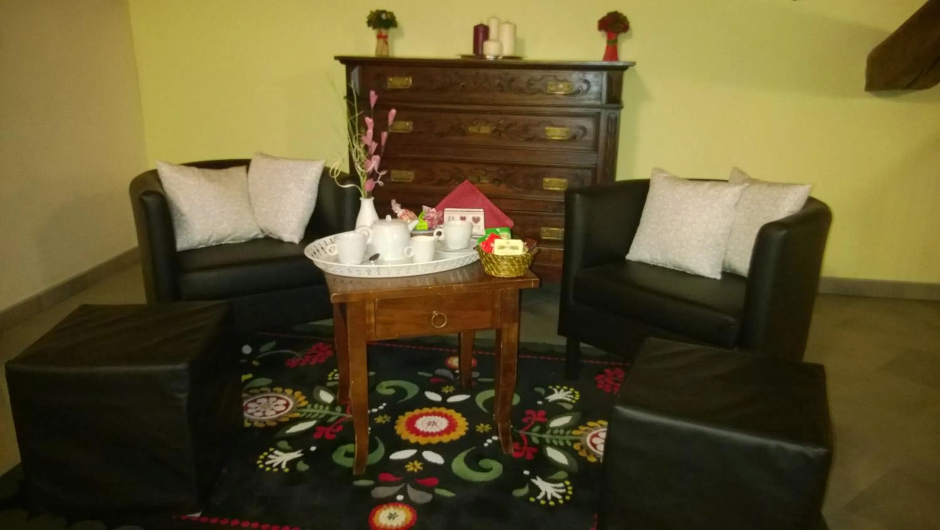 Communal lounge/ TV room in Hotel Chez Toi