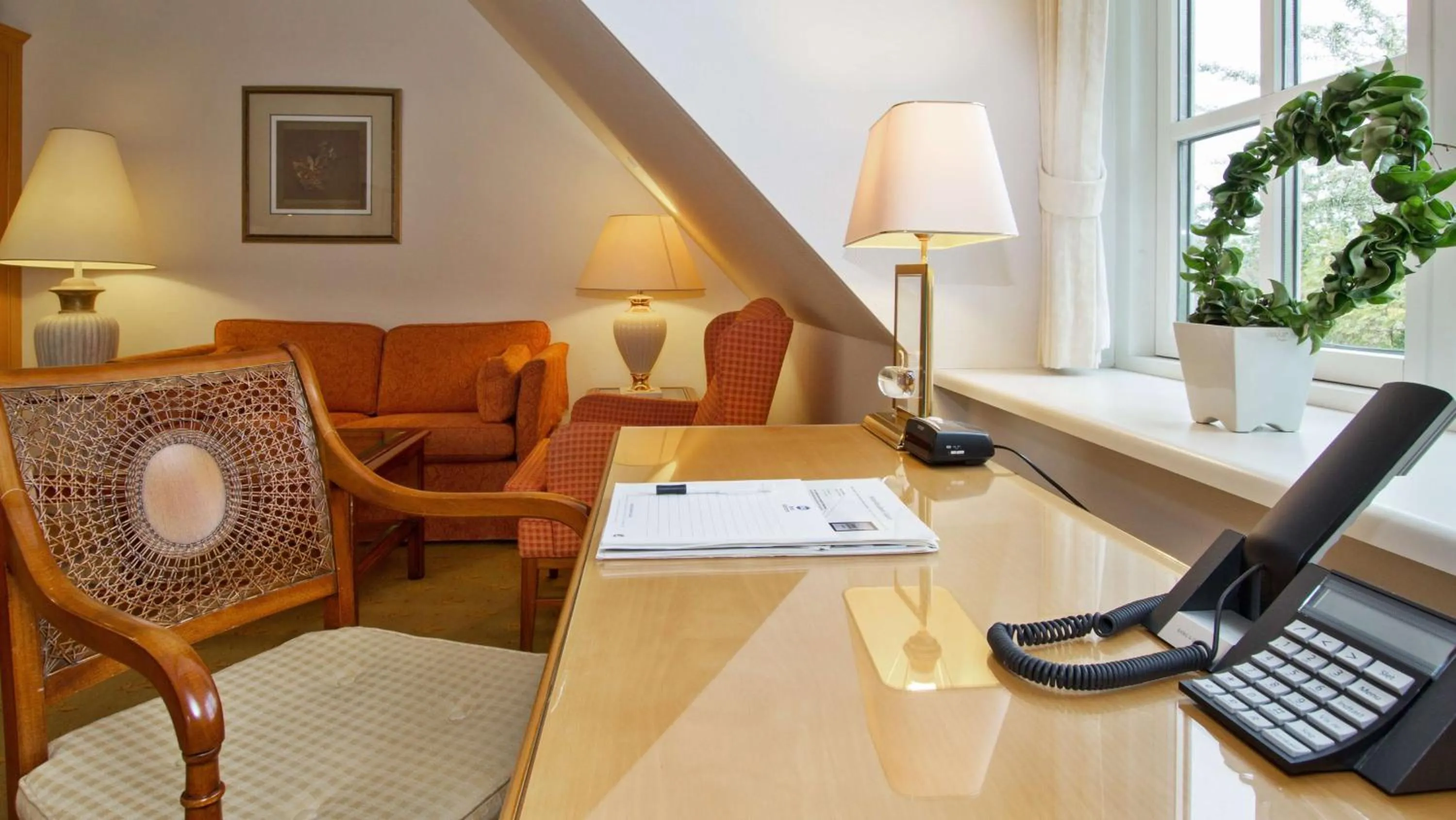 Living room in Hotel Knudsens Gaard