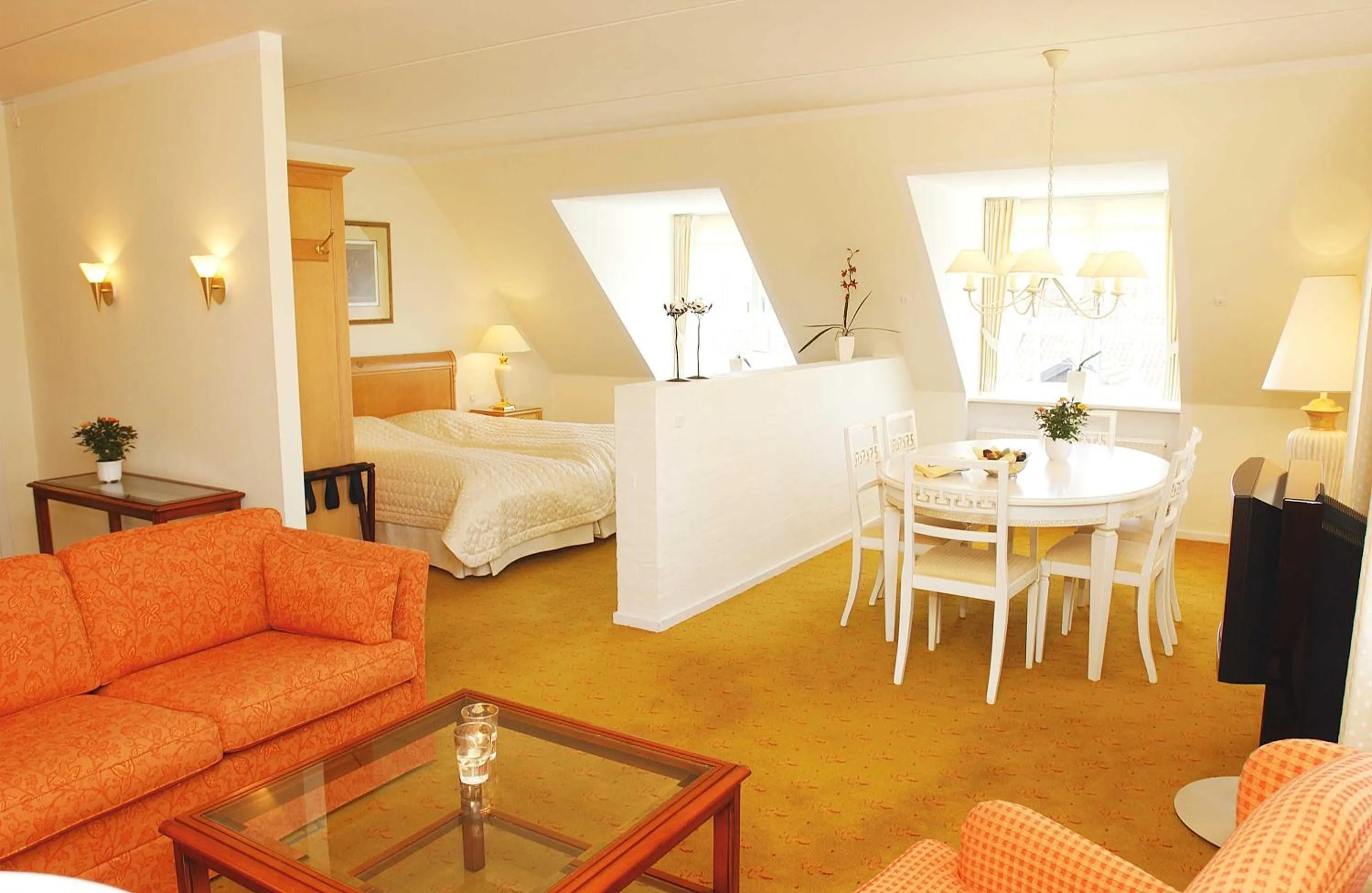 Bed in Hotel Knudsens Gaard