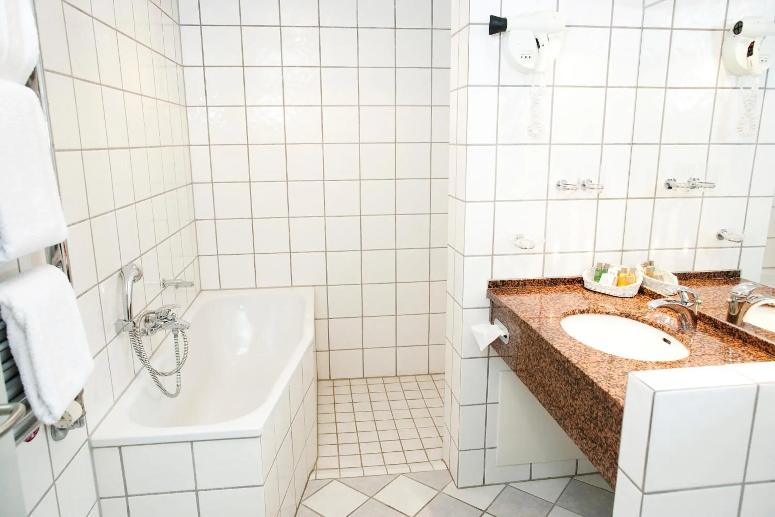 Bathroom in Hotel Knudsens Gaard Bathroom in Hotel Knudsens Gaard