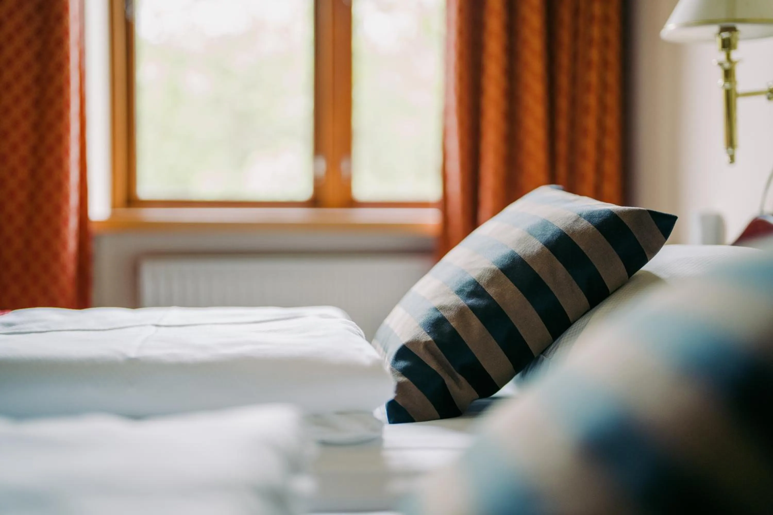 Bed in Hotel Amerika