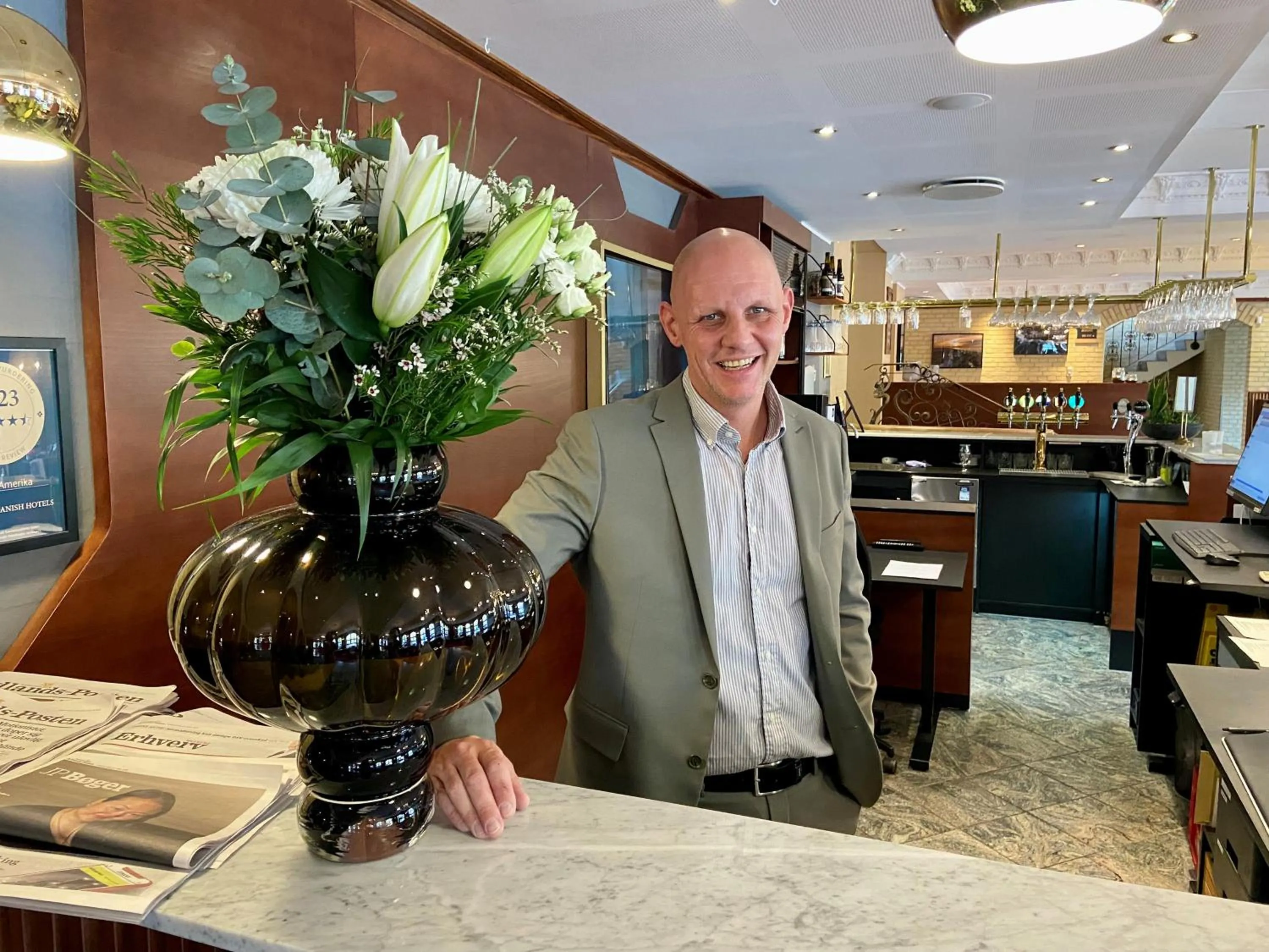 Lobby or reception in Hotel Amerika