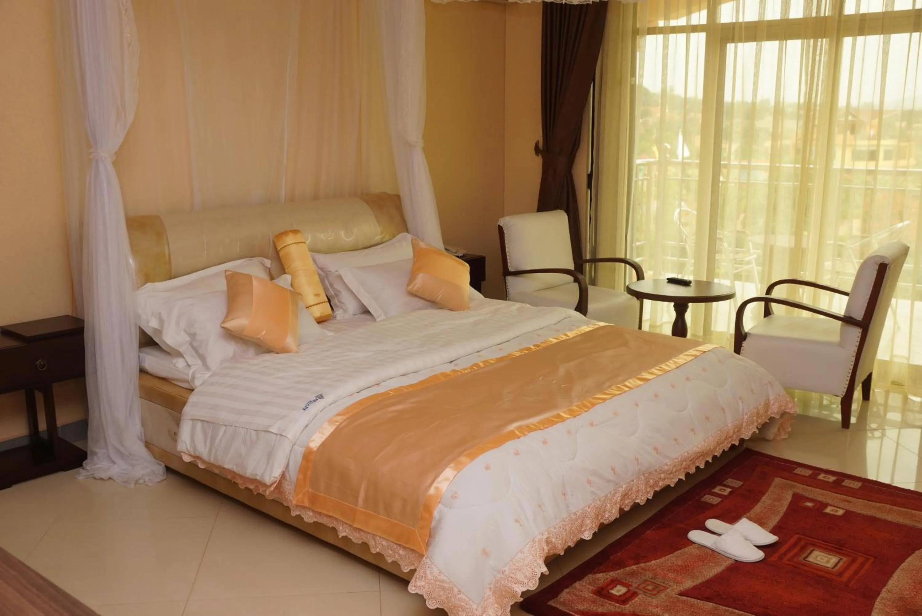 Bed in Nican Resort Hotel Seguku Entebbe
