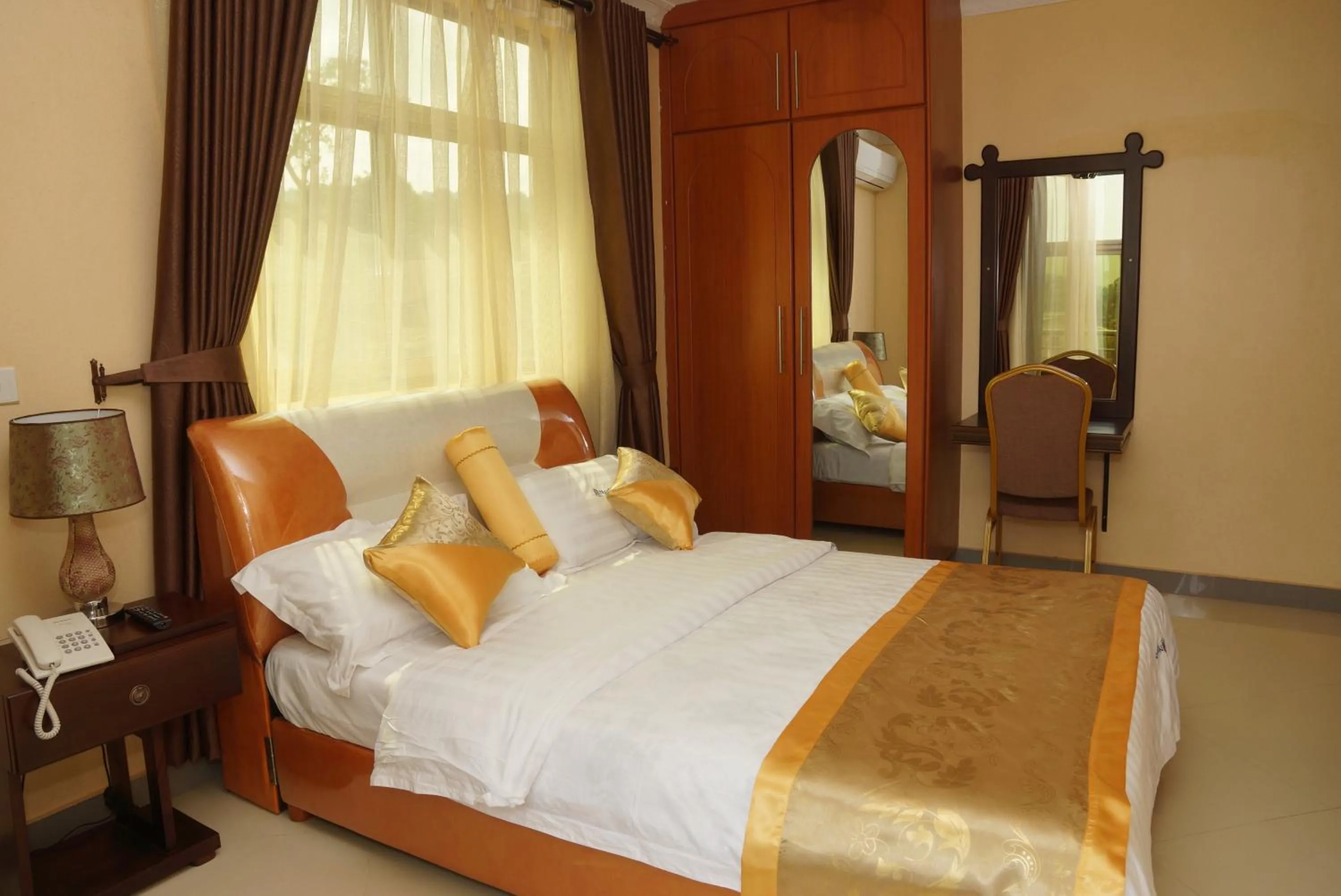 Bed in Nican Resort Hotel Seguku Entebbe