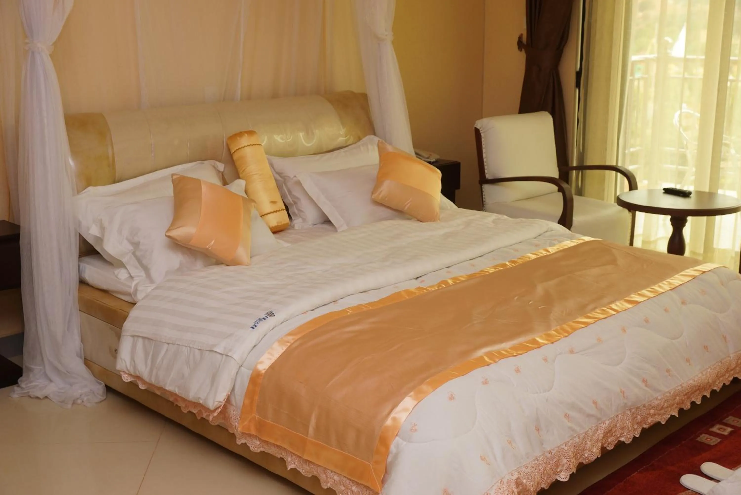 Bed in Nican Resort Hotel Seguku Entebbe