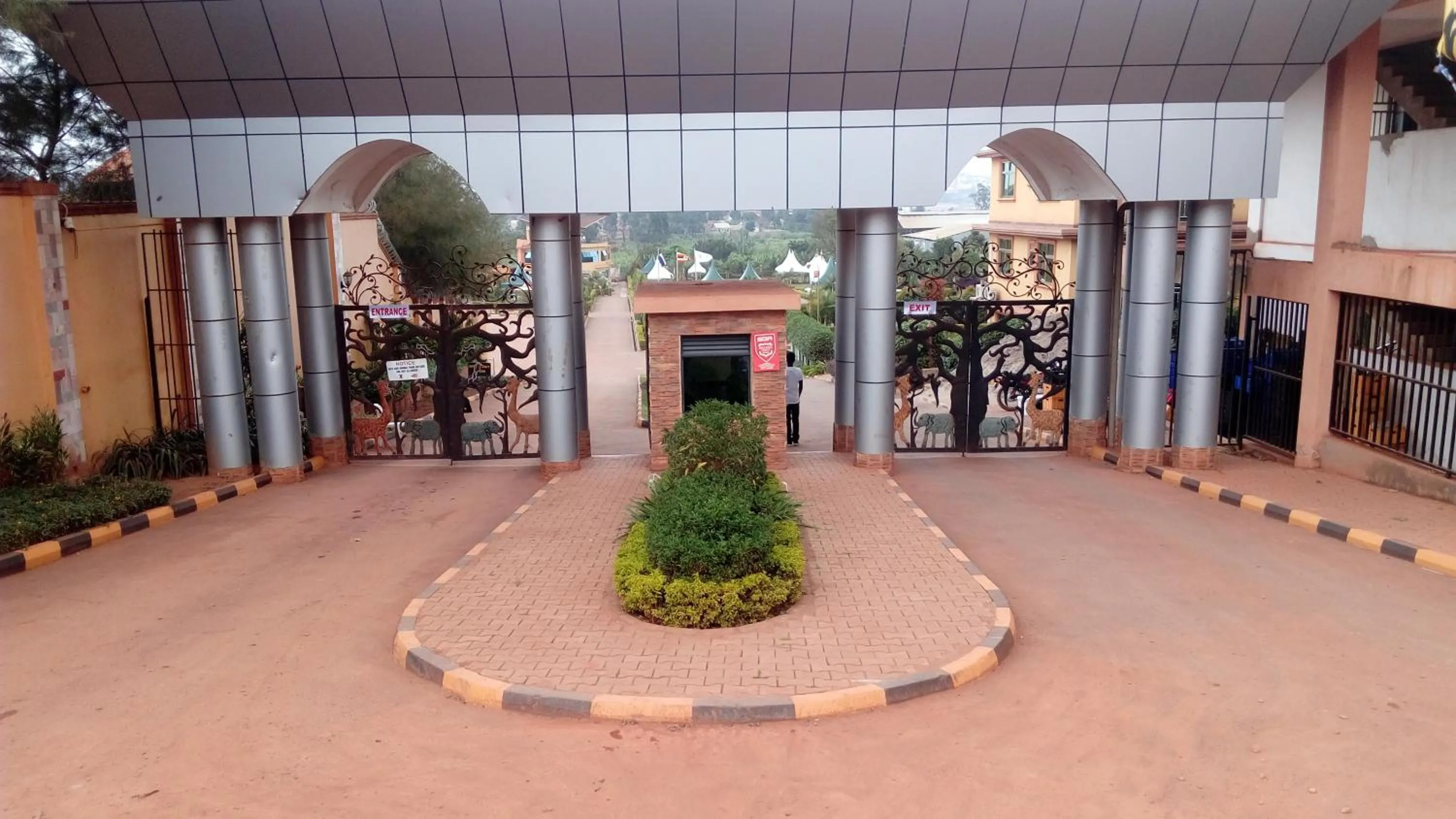 Facade/entrance in Nican Resort Hotel Seguku Entebbe