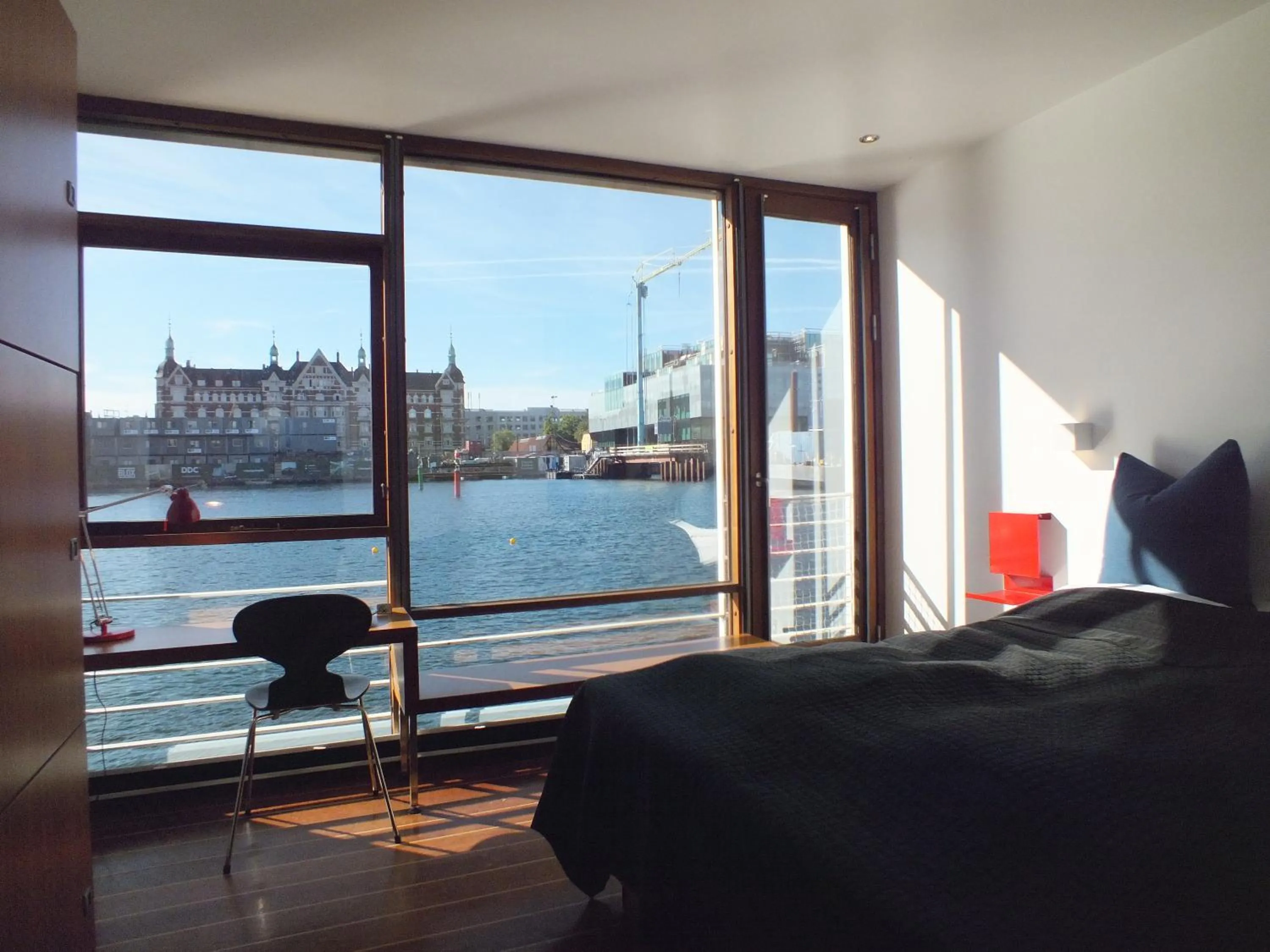 River view, Bed in Hotel CPH Living