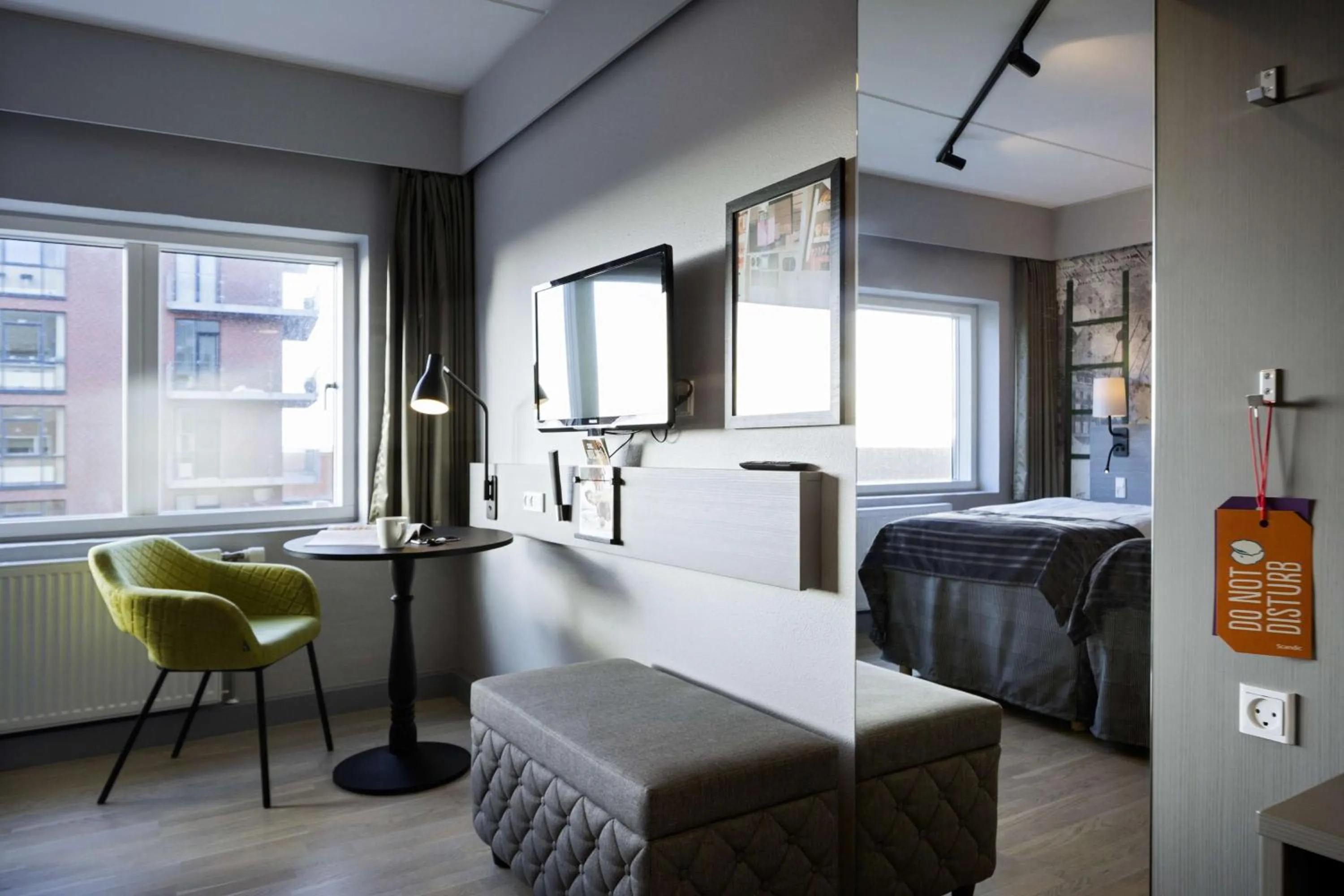 Photo of the whole room, Bed in Scandic Olympic