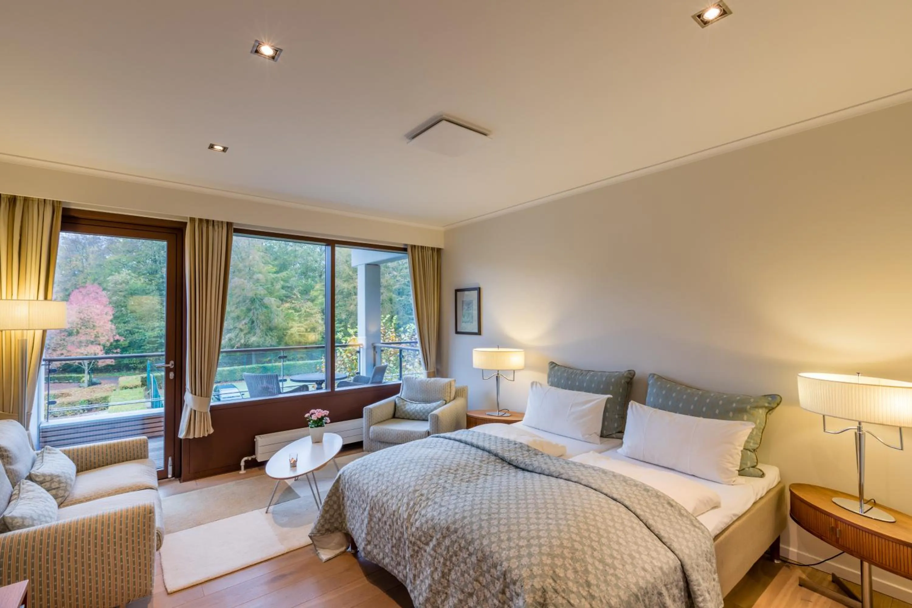 Bed in Hotel Hesselet