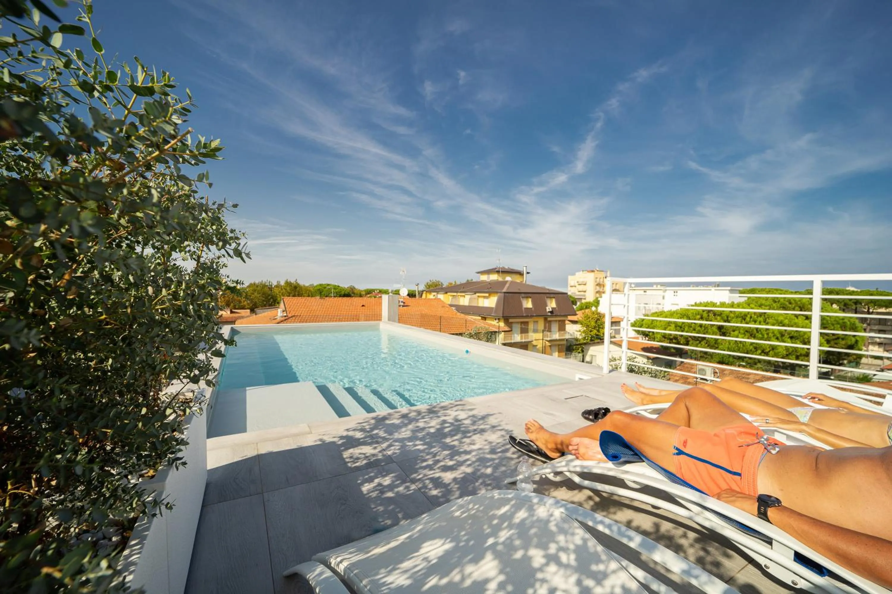 Pool view in Hotel Abc