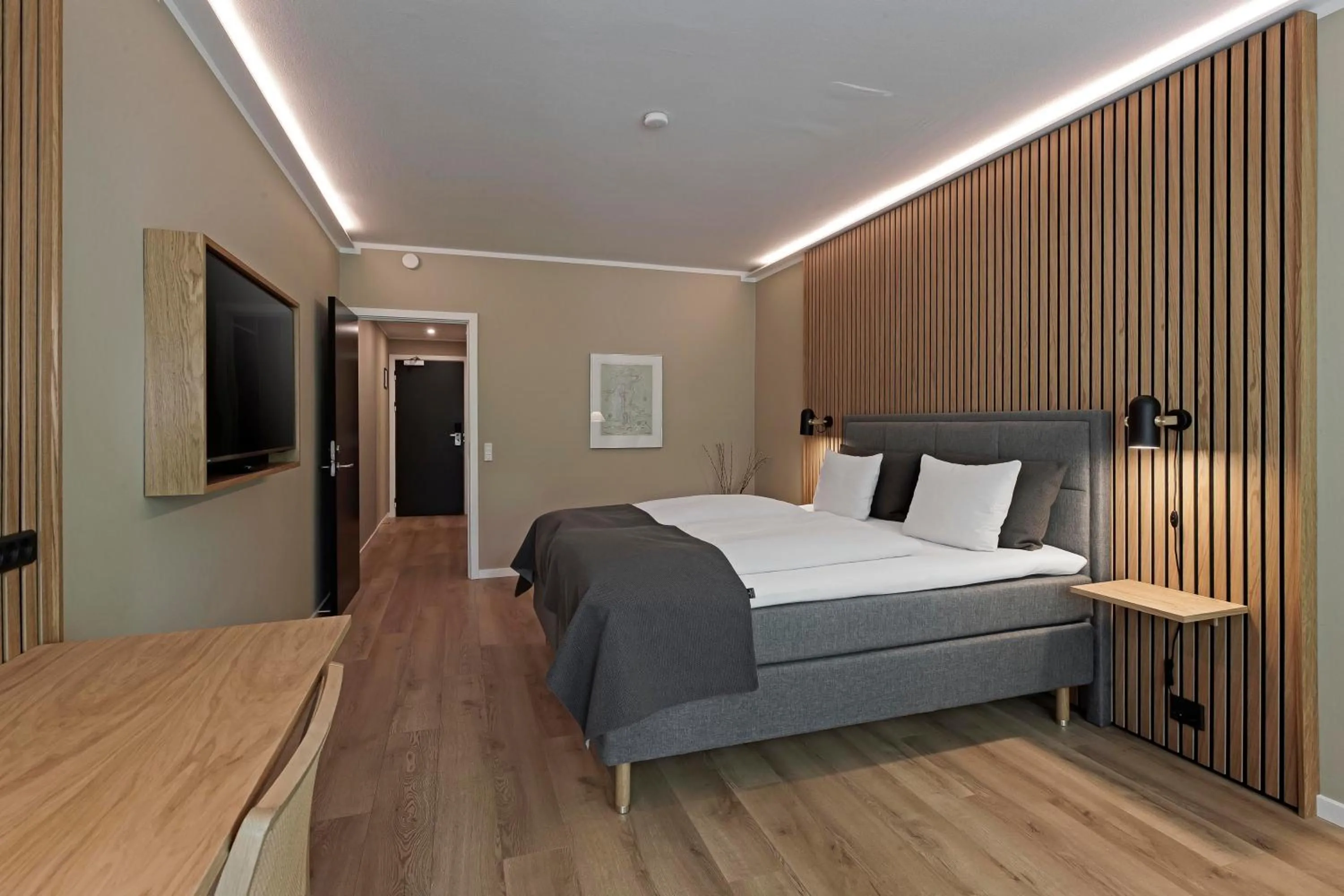 Bedroom, Bed in Frederiksdal Sinatur Hotel & Konference