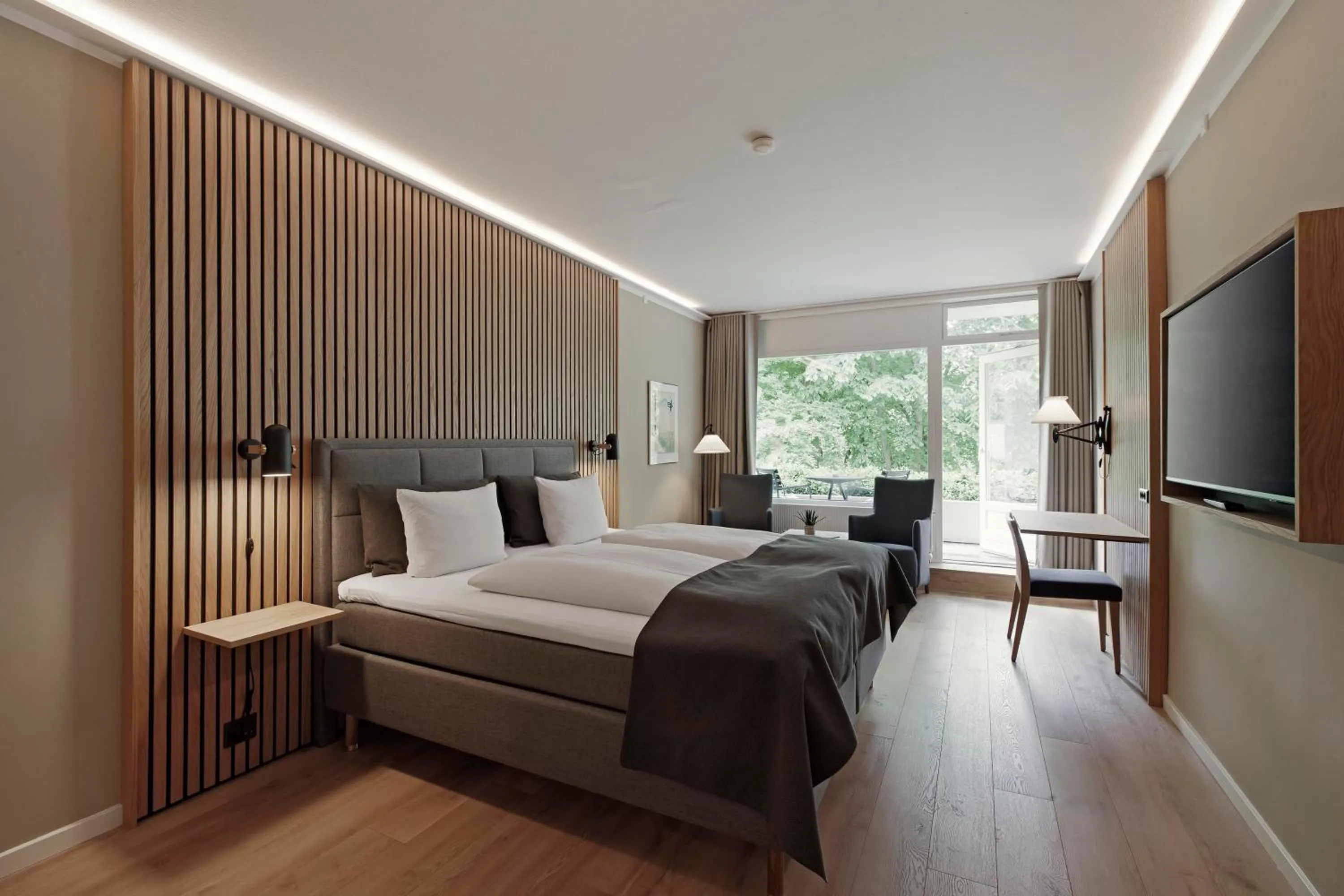 Bedroom, Bed in Frederiksdal Sinatur Hotel & Konference