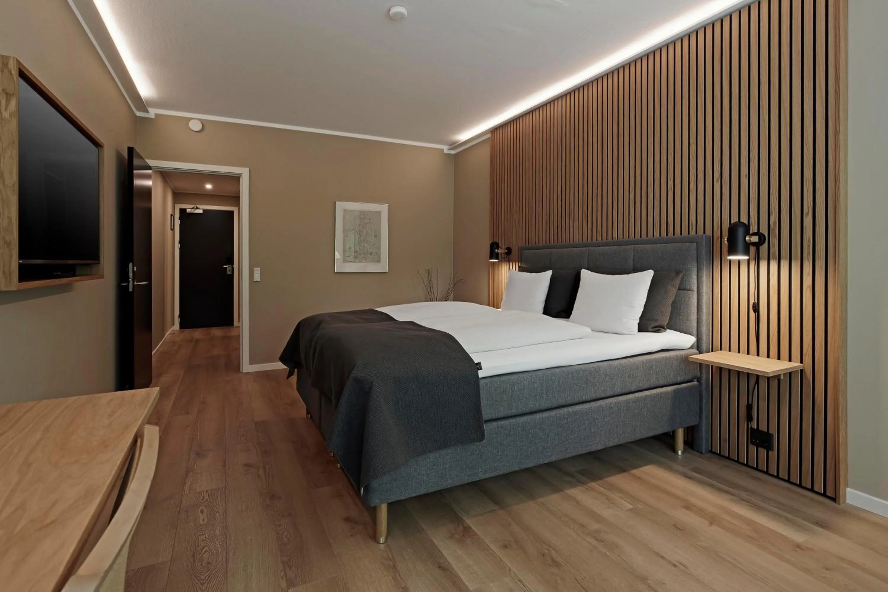 Bedroom, Bed in Frederiksdal Sinatur Hotel & Konference