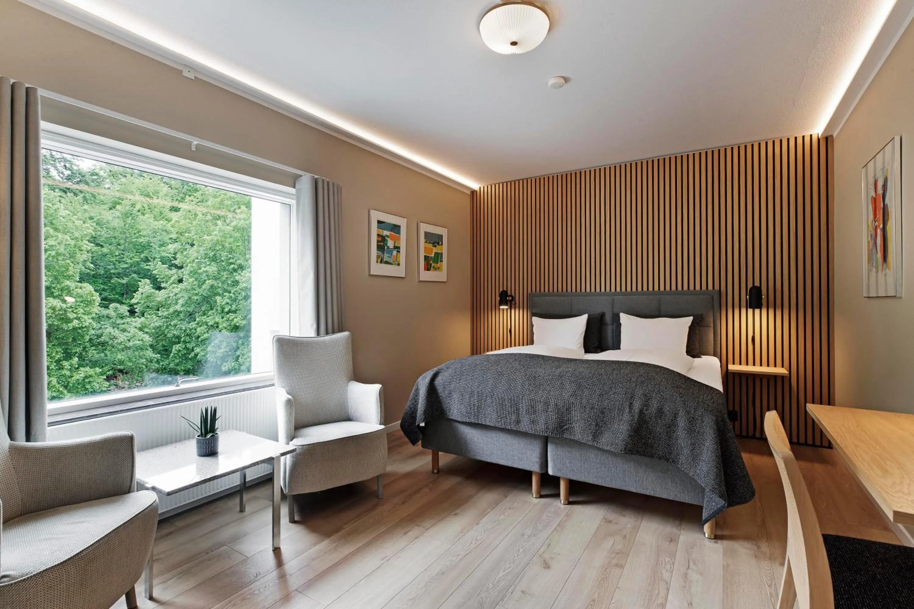 furniture, Bed in Frederiksdal Sinatur Hotel & Konference