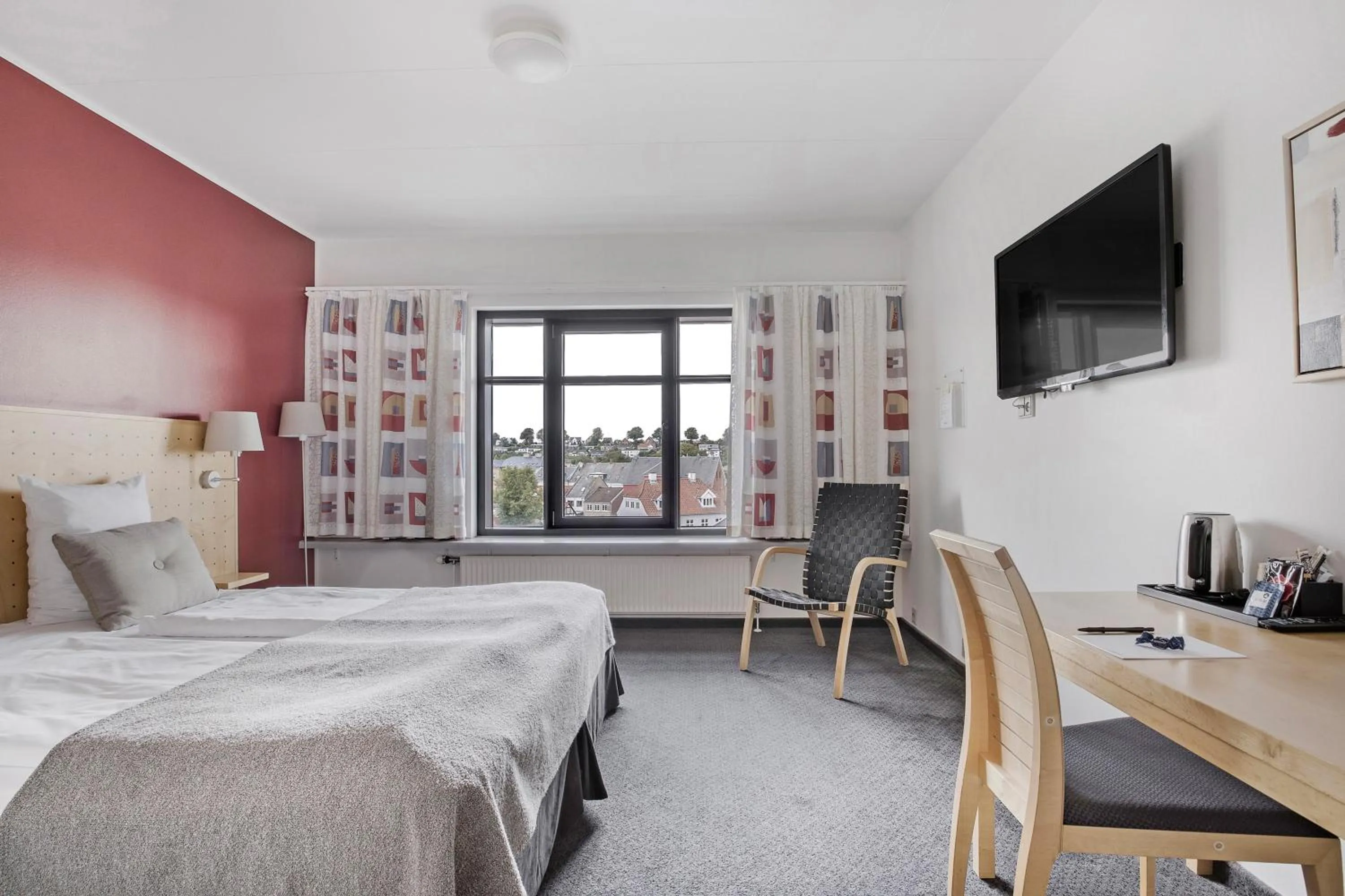 Bed in Hotel Svendborg