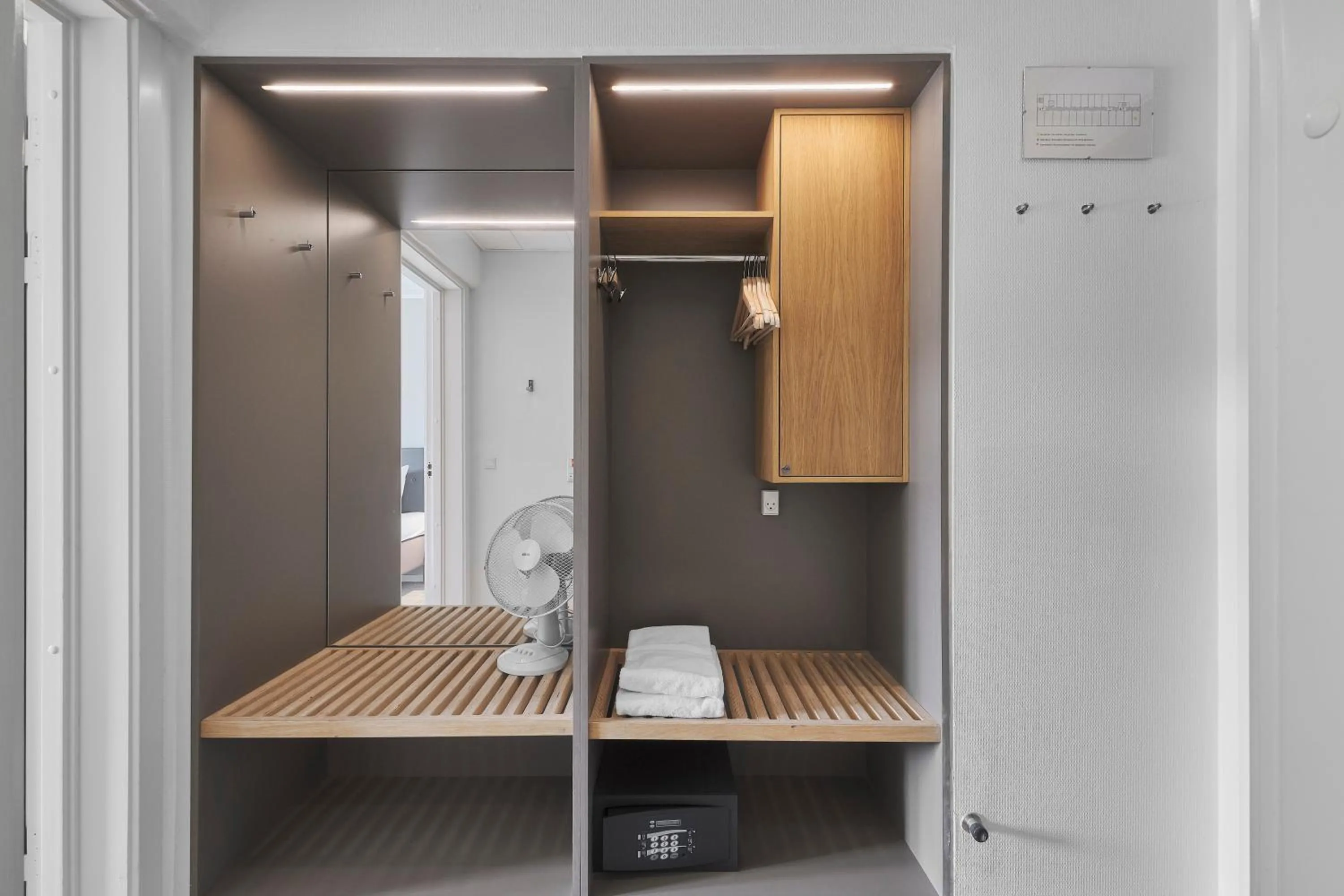 wardrobe in Hotel Svendborg