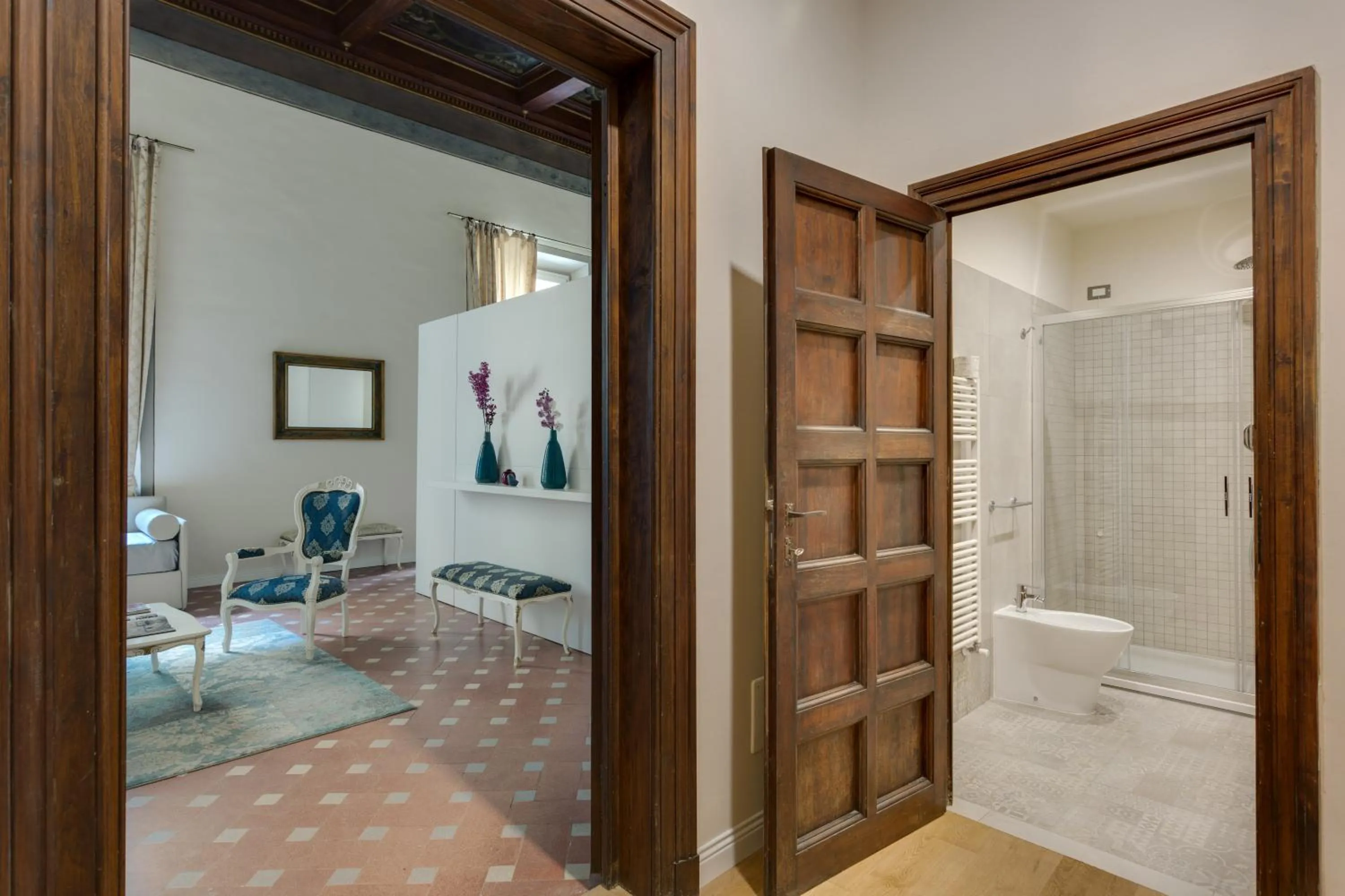 Shower in Residenza D'Epoca Historia Luxury Boutique