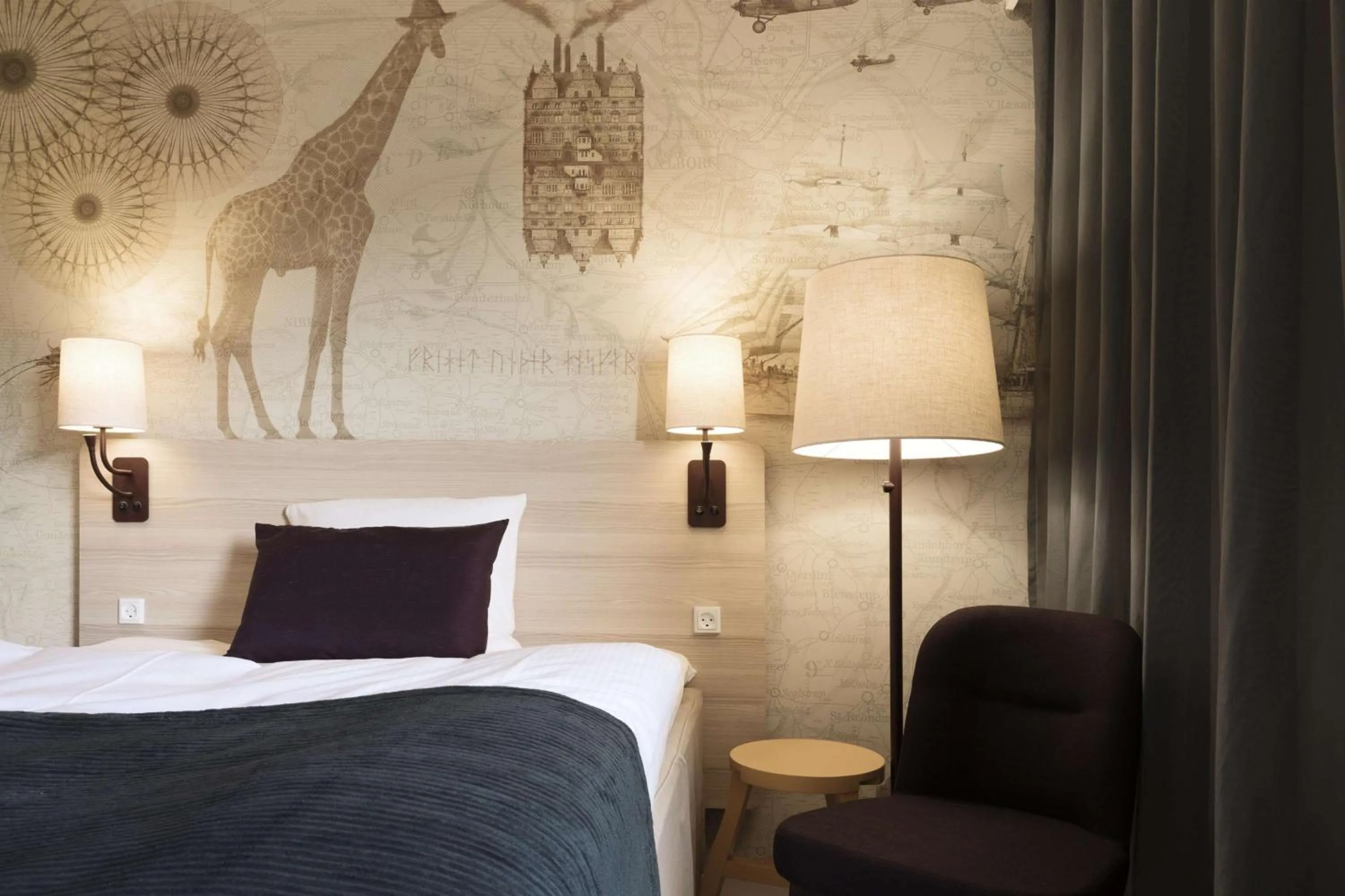 Bedroom, Bed in Scandic Aalborg Øst