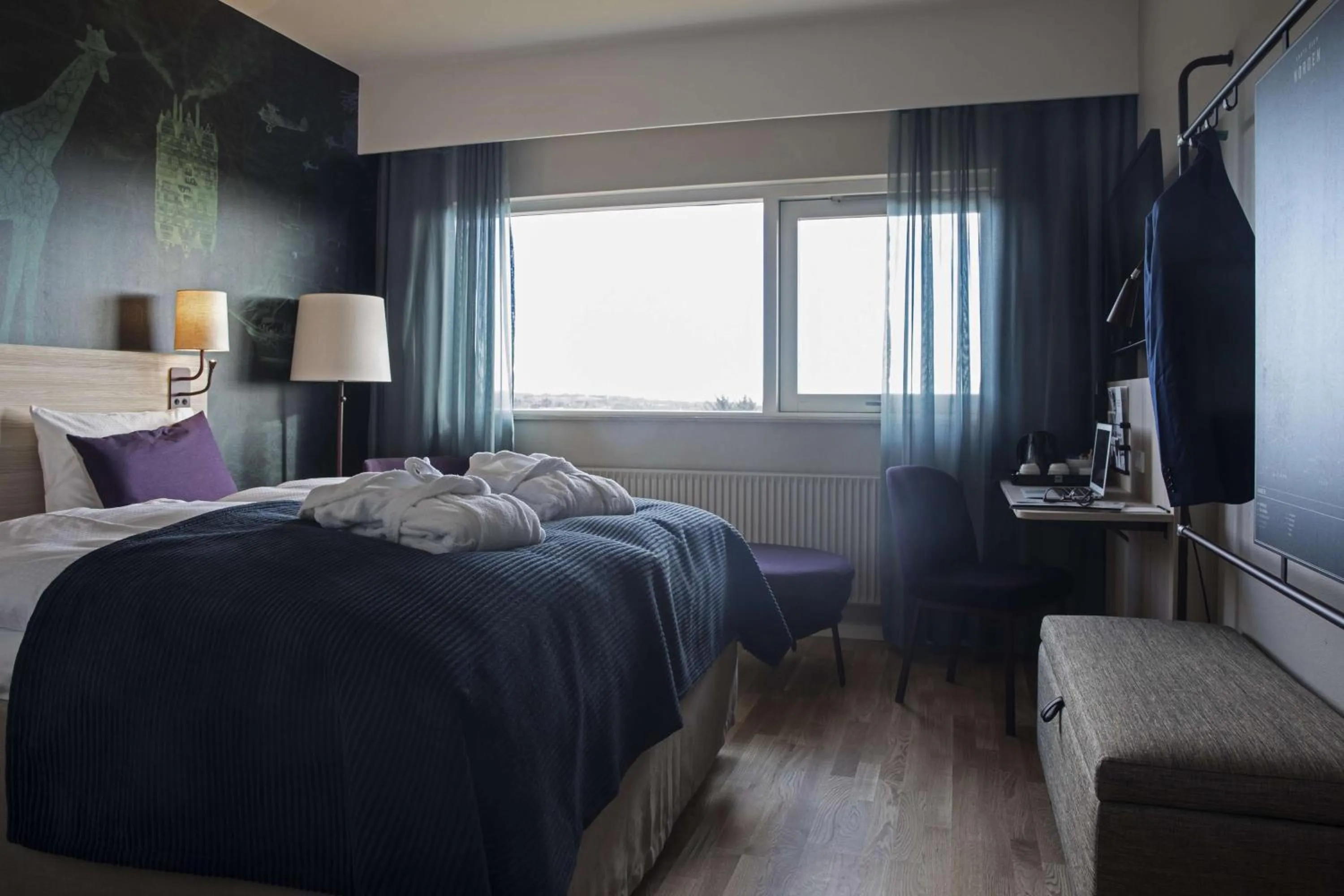 Bedroom, Bed in Scandic Aalborg Øst