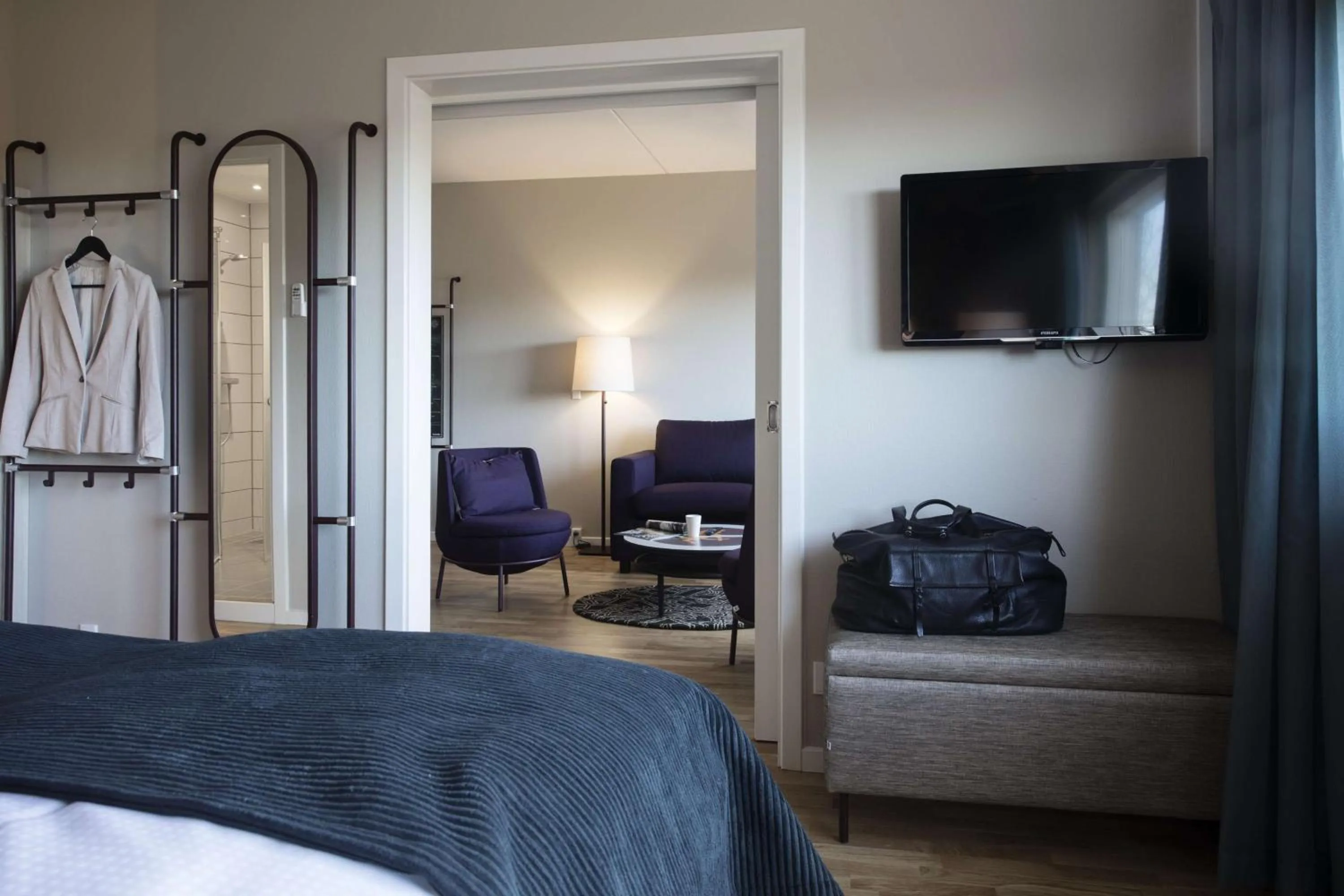 Photo of the whole room, Bed in Scandic Aalborg Øst