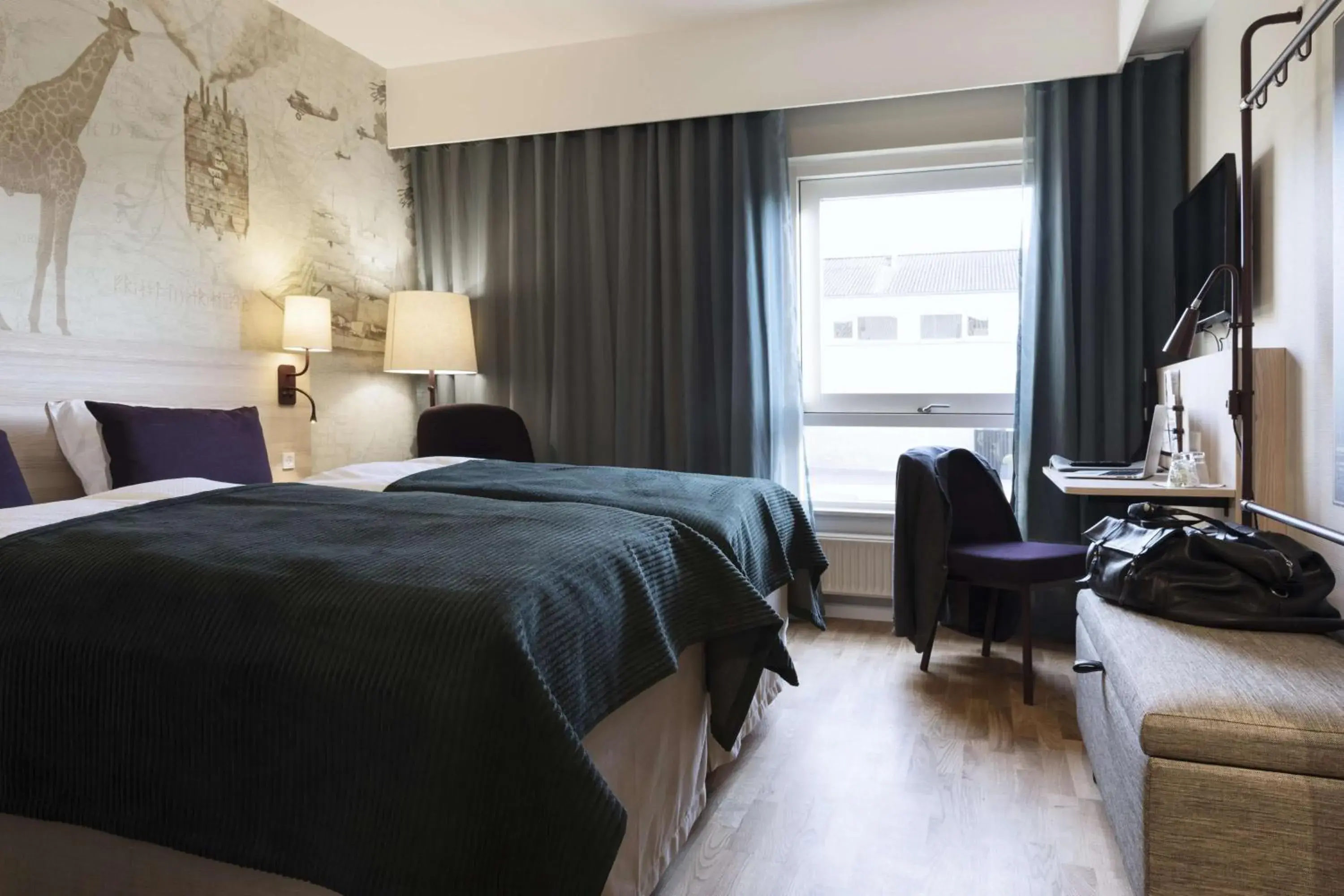 Bedroom, Bed in Scandic Aalborg Øst Bedroom, Bed in Scandic Aalborg Øst