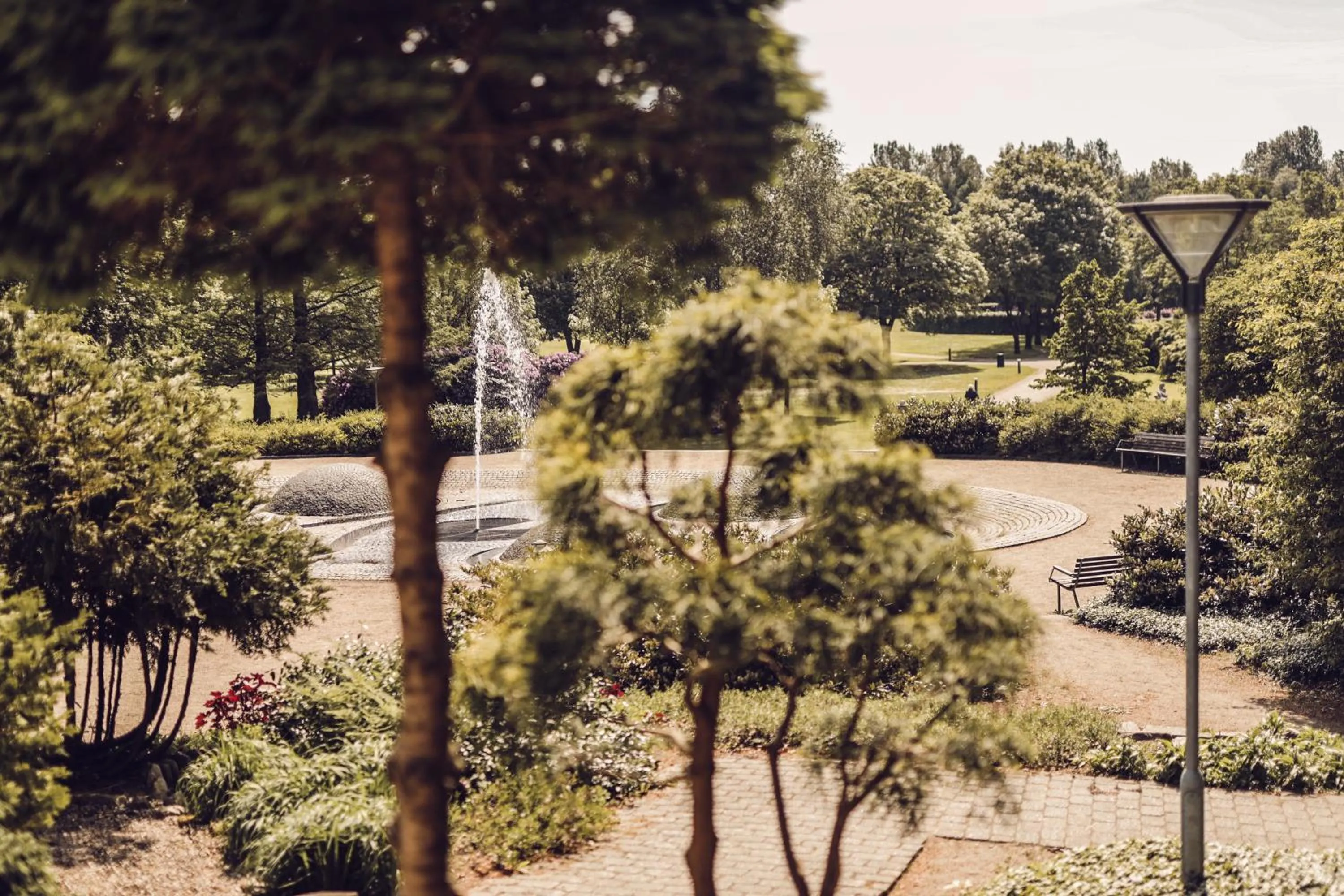 Garden view in Arnbjerg Pavillonen